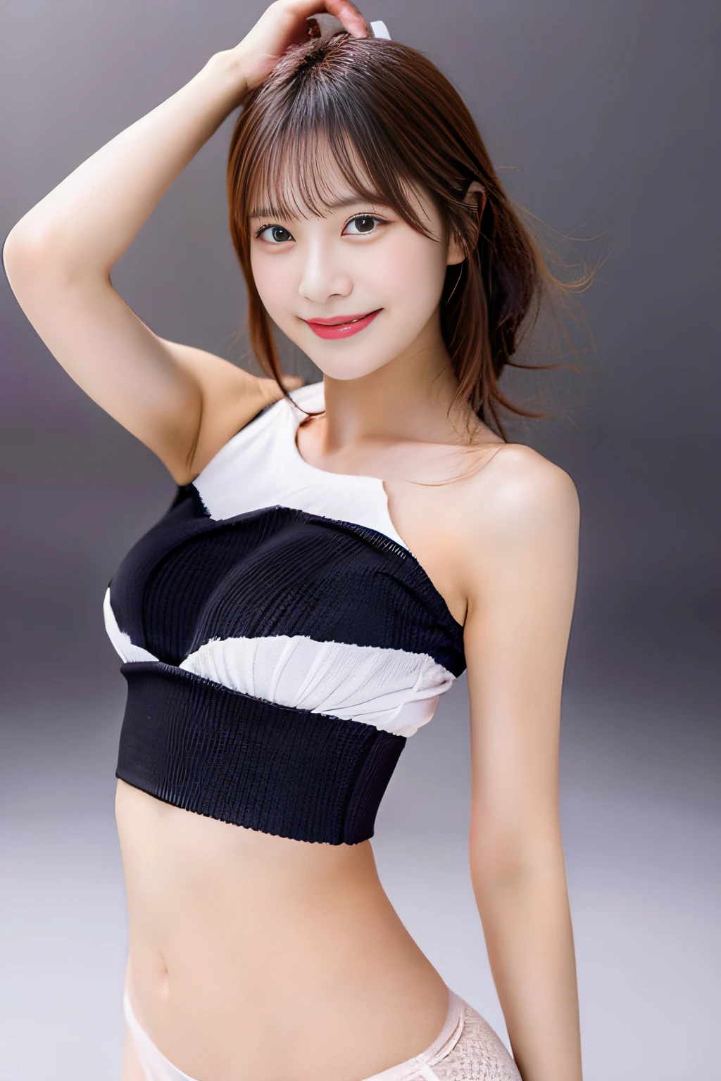 Three Japan Beautiful Mature Women、toppless、Thin panties、Normal breasts、Long、Hunyahunya's smile、Looking at the camera、Photo Studio、3D、8k、Photo High Quality、