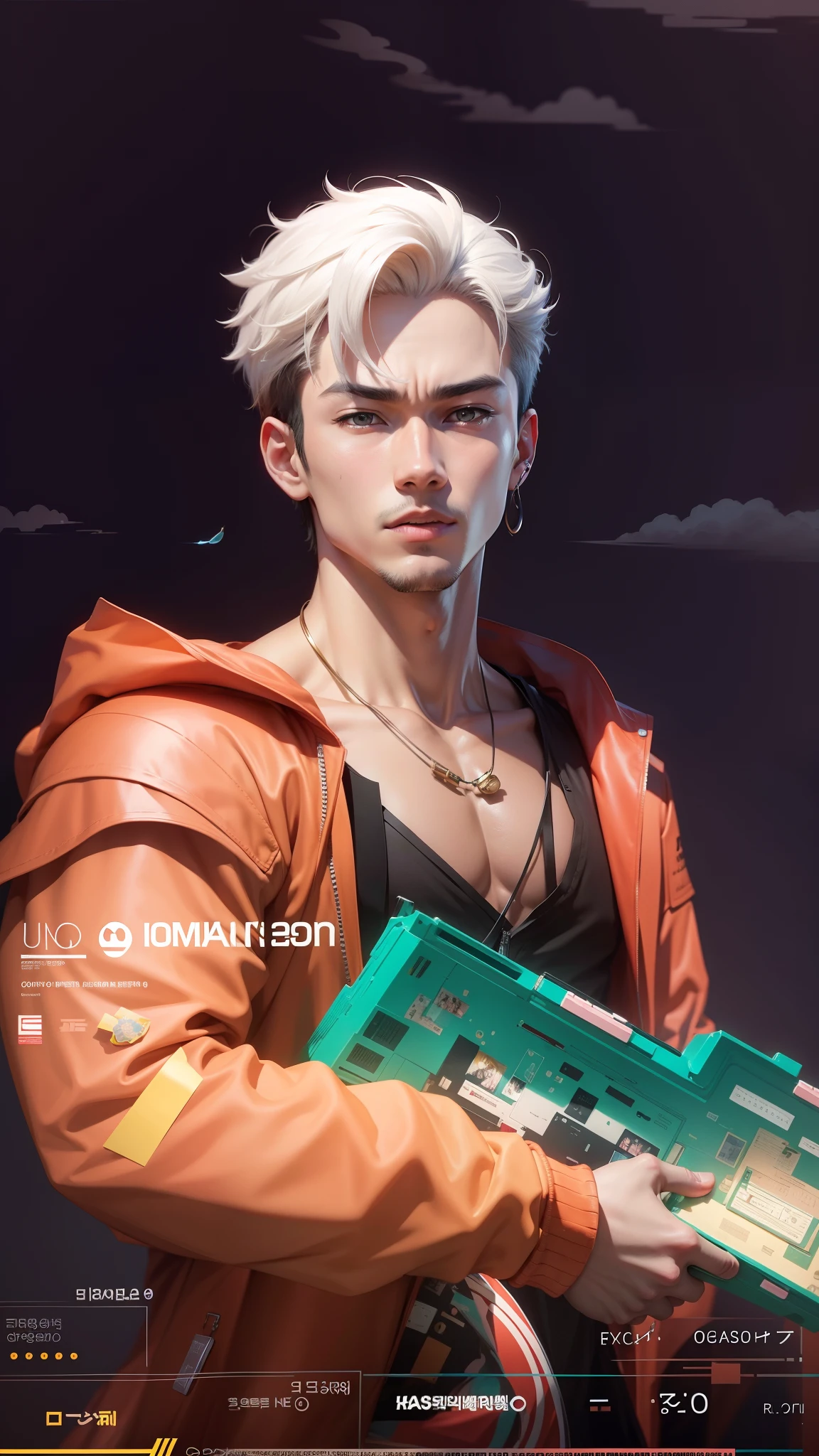Anime,1 man, boy Korea, heandsome, 8k quality,