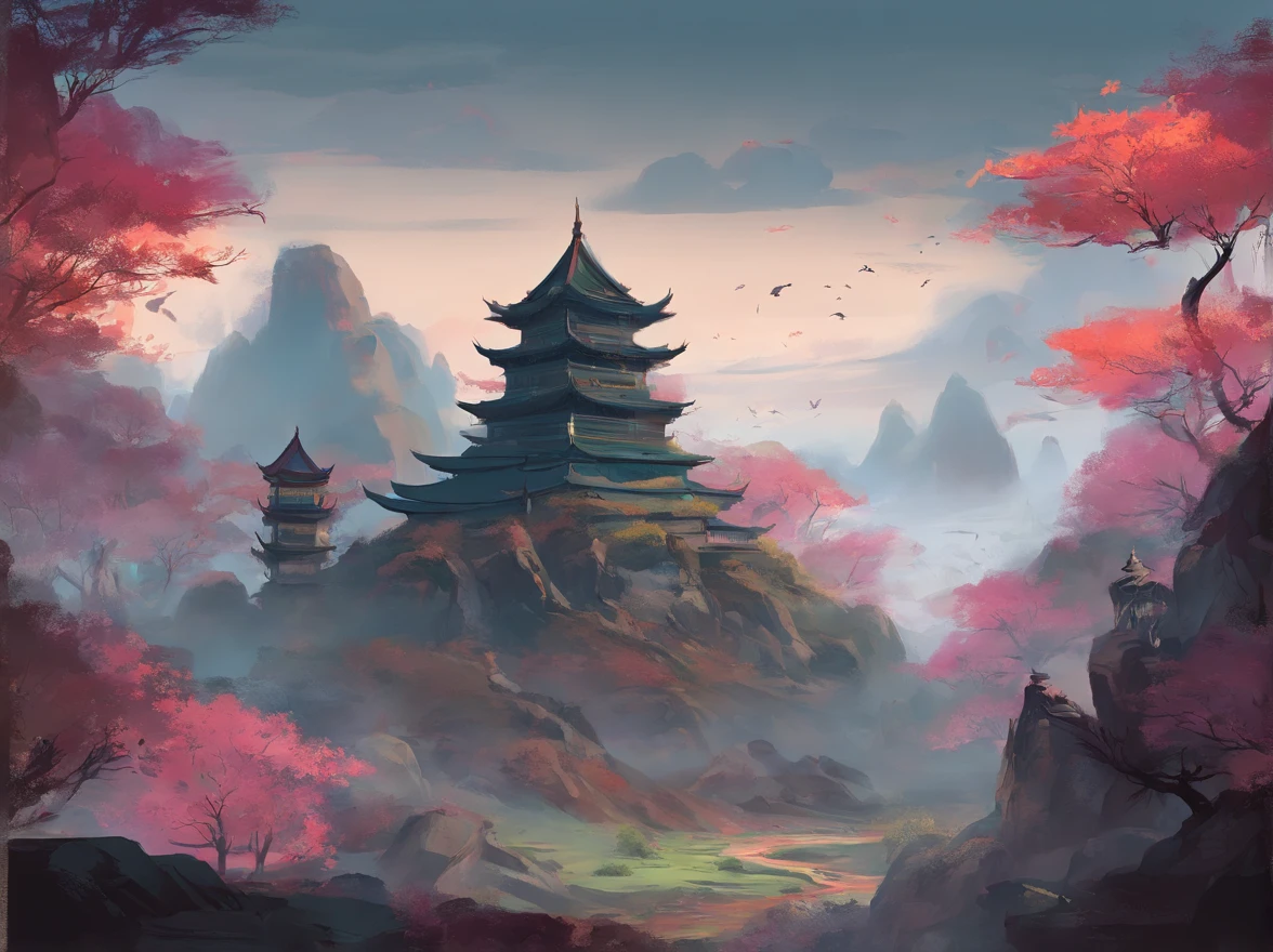 China-style,The clearing was full of stones