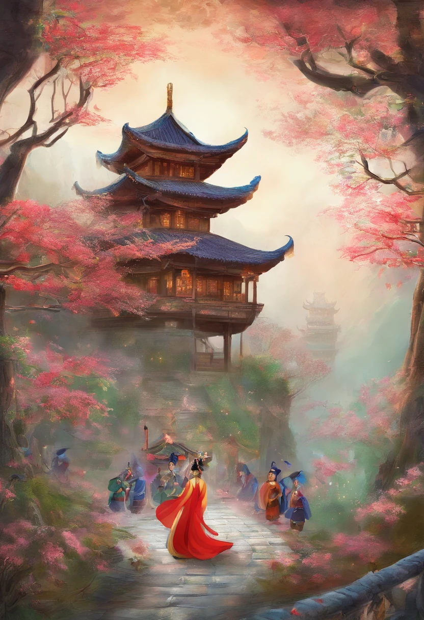 Zhuang people,Outdoor Scene,Empty,multiple persons,Someone moves things,Someone talks,In preparation to celebrate the holiday