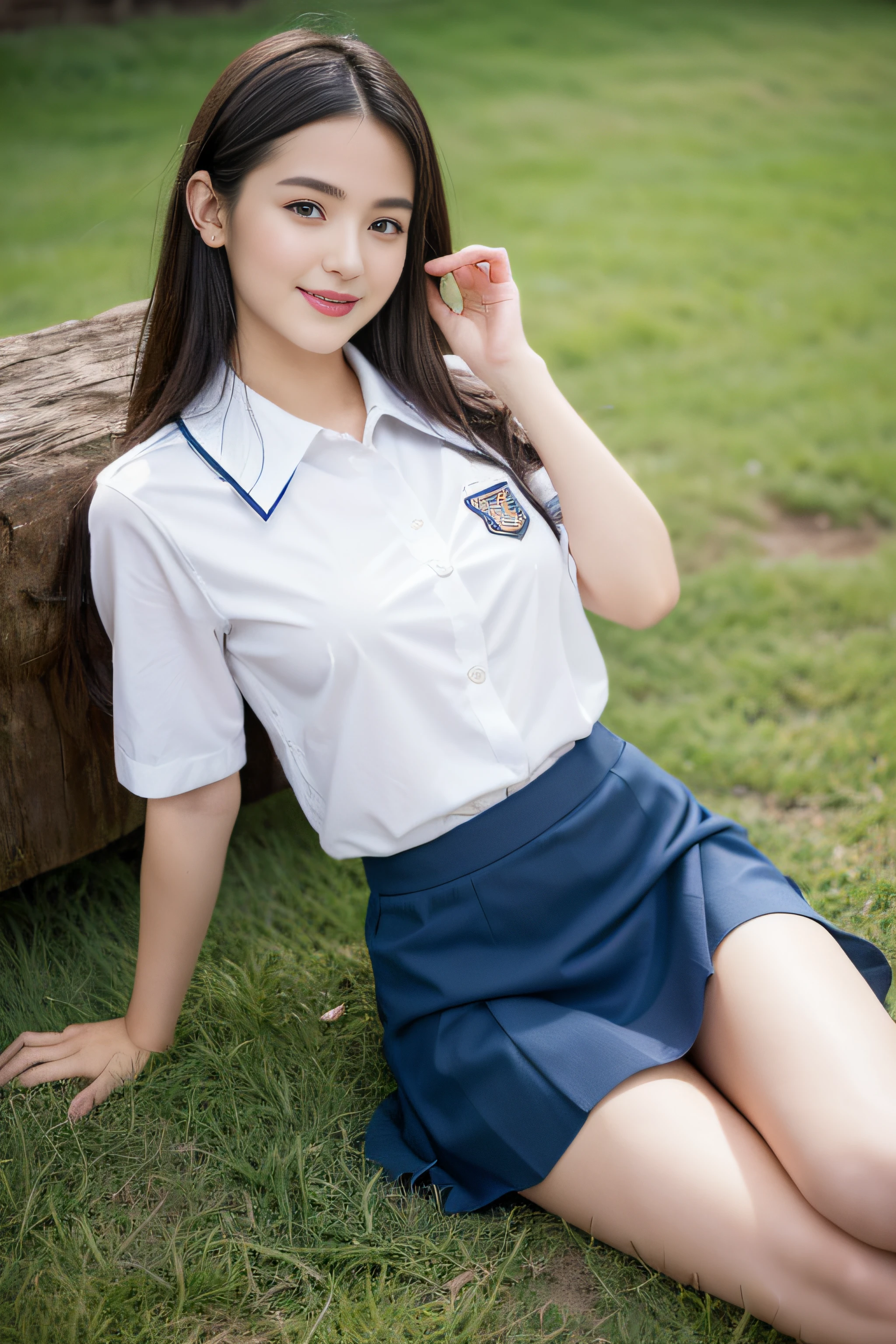 (((32k,hoog detail,hoog detail、masterpiece,attention to detail,full bodyesbian,Lori,独奏))),Raw foto & Realistic atmosphere,Beautiful dark blue eyes,detailed mouth,Glossy Lips,detailed eyebrows,Exquisitely drawn eyes on soft white skin that shine down to the smallest detail、Very beautiful eyes with blue eyes,Detailed lips、very beautiful face,Very well-formed face、Vivid faces,Beautiful lips that sparkle,Beautiful eyebrows,Infinite Reality,Best design japanese girl in Japanese schoolgirl uniform, realistic young gravure idol, Surreal very cute school girl, , japanese girl school uniform, Japanese school girls' school uniforms, young sensual gravure idol, young gravure idol, Beautiful and cute17-year-old school girl,The whole body is wet,Drip drip.,With blush,It's very beautiful.17-year-old girl,natural soft light、body is wet,Sheer Clothes,,Brown shiny hair,hair is wet,dripping water,falling,mini-skirt(,bare legs,,The white short-sleeved shirt is wet and see-through,Summer clothing,beautiful, Friendly eyes,Looking at the camera:1.5),(((Beautiful sleek legs,exposed thighs,Lift your skirt at the tightest moments,Shot in the middle of the thigh,gentle smiling,Handsome breasts,lawn, picnic,picnic,Lunch box,sandwich,Immature body)))