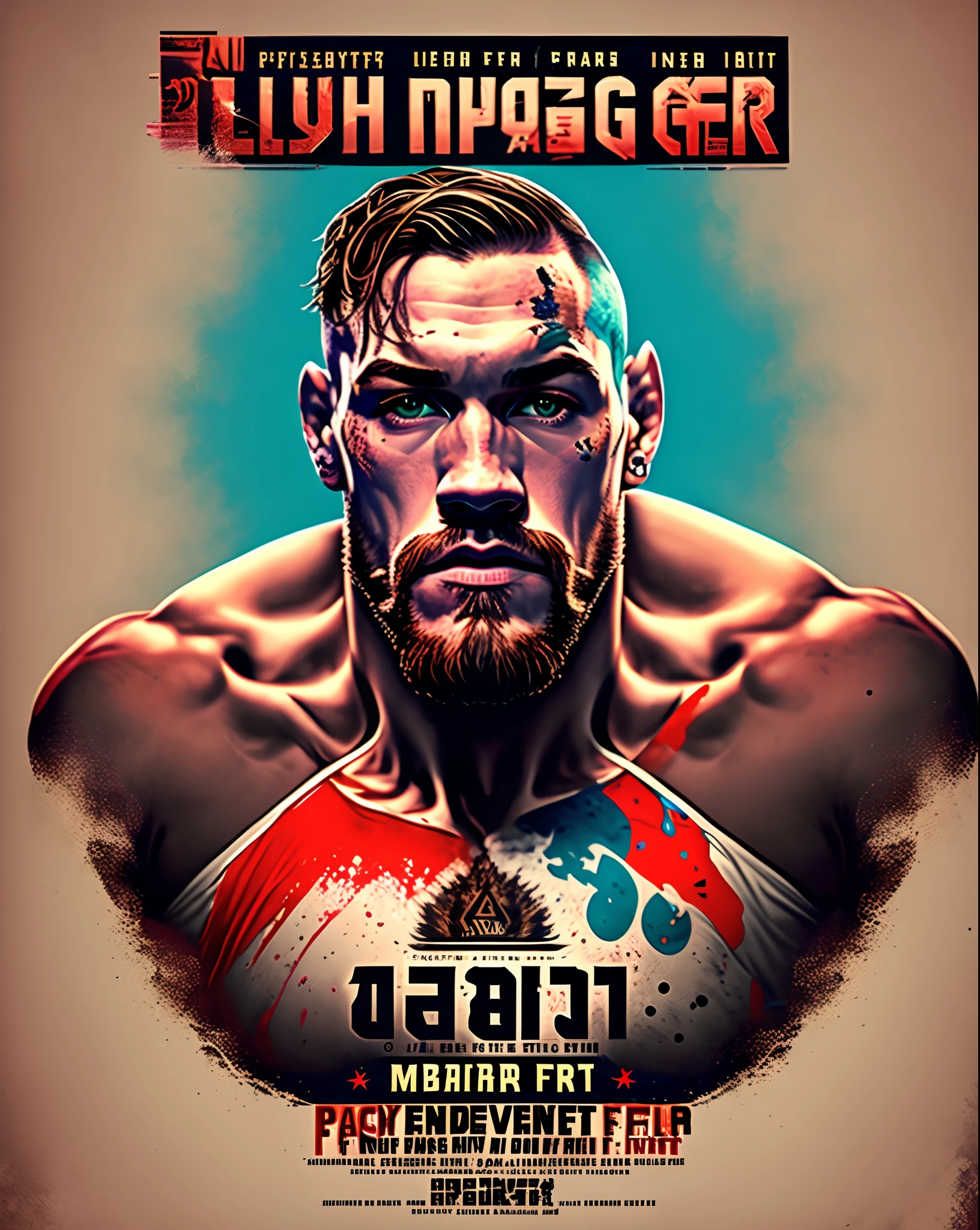 Conor mcgregor vs paddy pimblett ufc fight poster