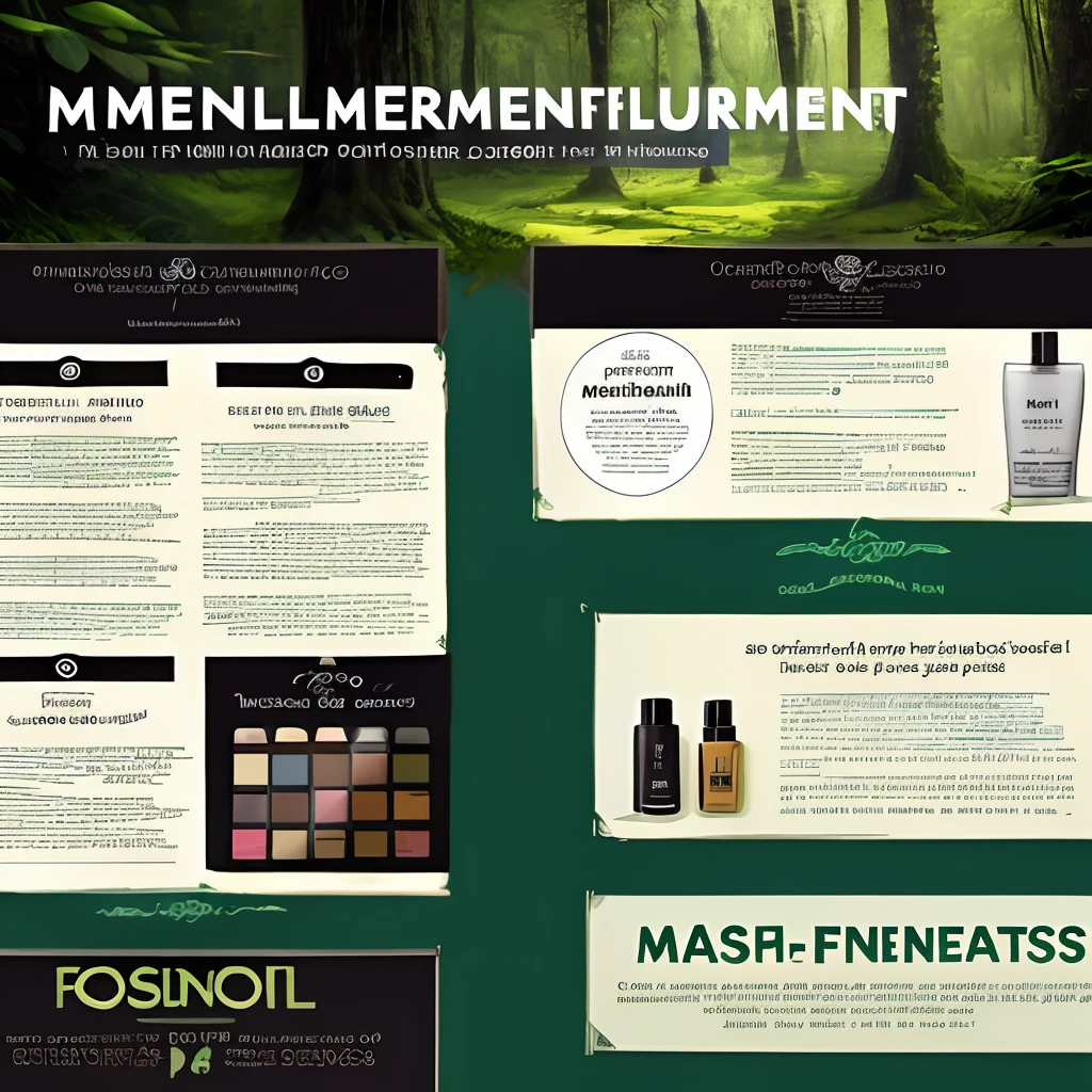 Men's cosmetics,poster for,Mentholatum,ln the forest