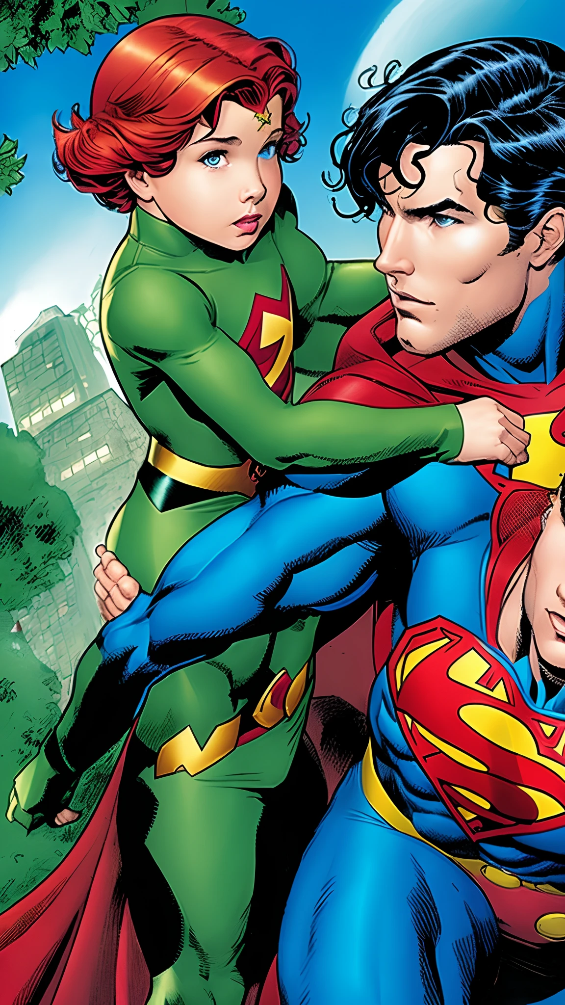 Poison Ivy's son with Superman.