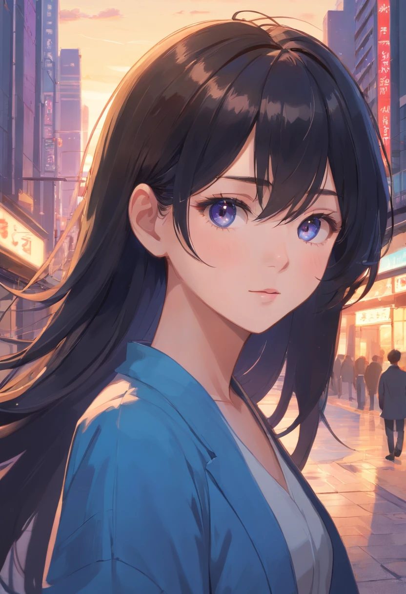 high high quality，tmasterpiece，A masterpiece，Delicate portrayal of facial features，Delicate hair portrayal，Delicate eye portrayal，4k画质，Gorgeous Light and Shadows，dingdall effect，Halo，Gorgeous scene，intricate detailed clothes，锁链，feater，tmasterpiece，The best quality，The illustrations are super detailed，beautidful eyes，Very delicate light，Fine luminescence，very fine 8KCG wallpaper，Black colored eyes，Black pupils，An extremely delicate girl，Long flowing black hair，Gentle eyes，Beautuful Women，Ambient light，Light，the detail，high qulity，A masterpiece，Epic，The proportions are correct，quadratic element