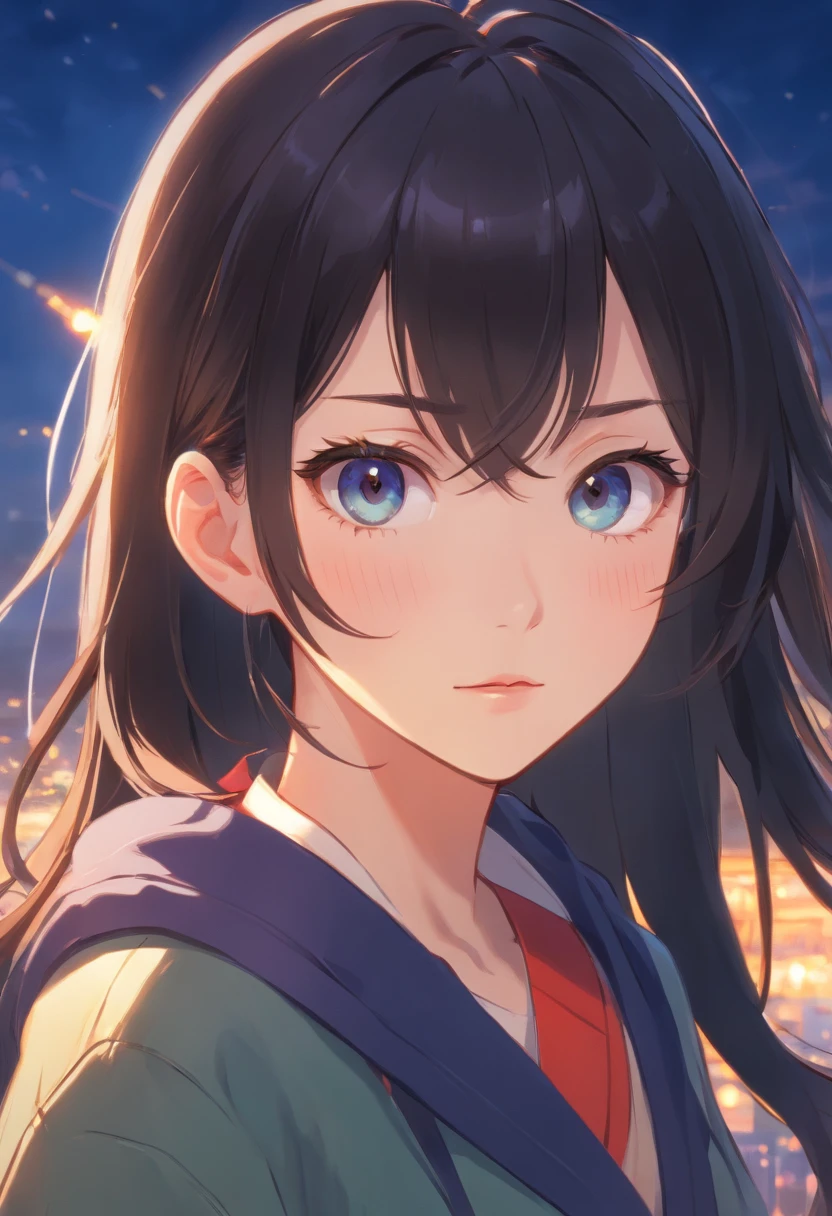 high high quality,tmasterpiece,A masterpiece,Delicate portrayal of facial features,Delicate hair portrayal,Delicate eye portrayal,4k画质,Gorgeous Light and Shadows,dingdall effect,Halo,Gorgeous scene,intricate detailed clothes,锁链,feater,tmasterpiece,The best quality,The illustrations are super detailed,beautidful eyes,Very delicate light,Fine luminescence,very fine 8KCG wallpaper,Black colored eyes,Black pupils,An extremely delicate girl,Long flowing black hair,Gentle eyes,Beautuful Women,Ambient light,Light,the detail,high qulity,A masterpiece,Epic,The proportions are correct,quadratic element