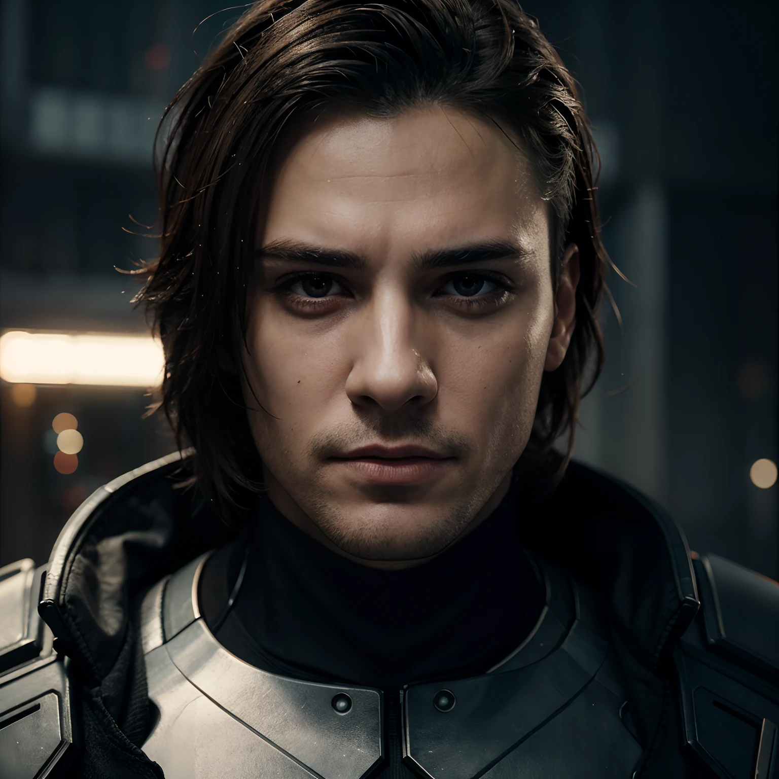Change background cyberpunk handsome boy, realistic face, 8k, ultra realistic,