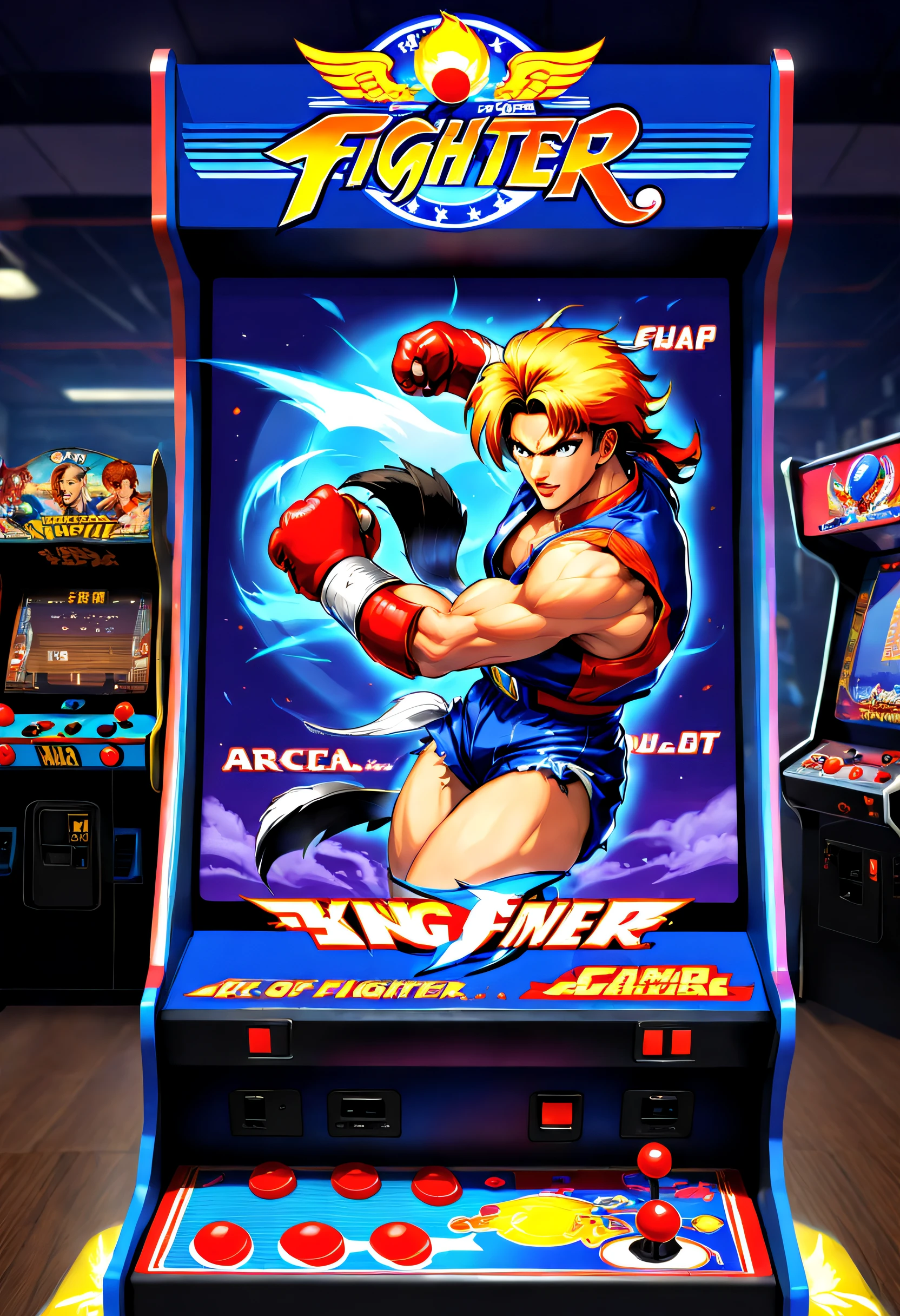 80shair。。。。。,Retro,Arcade games,Nostalgia,king of fighter