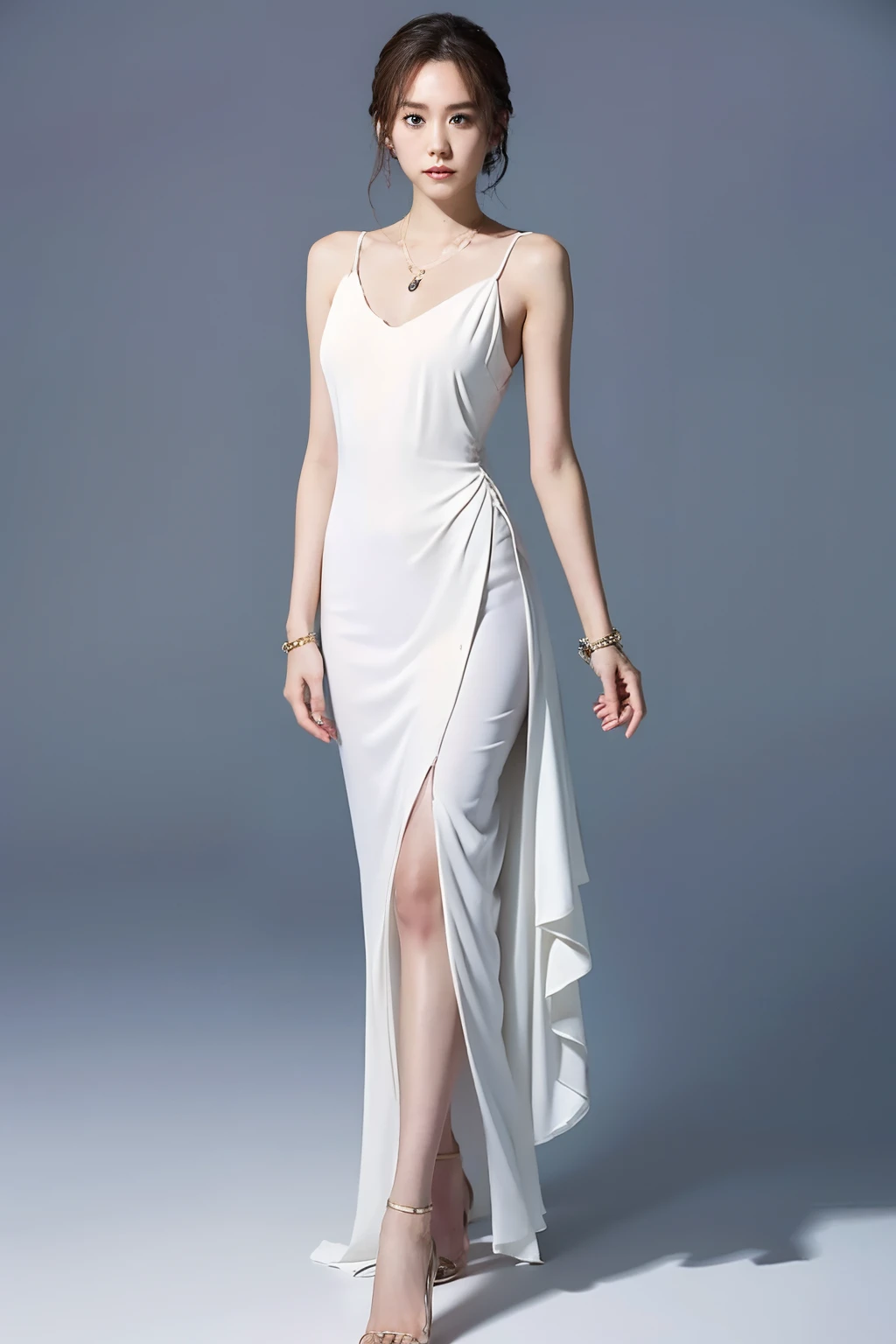 ghosts、A sexy、Full body photo of full nude body、