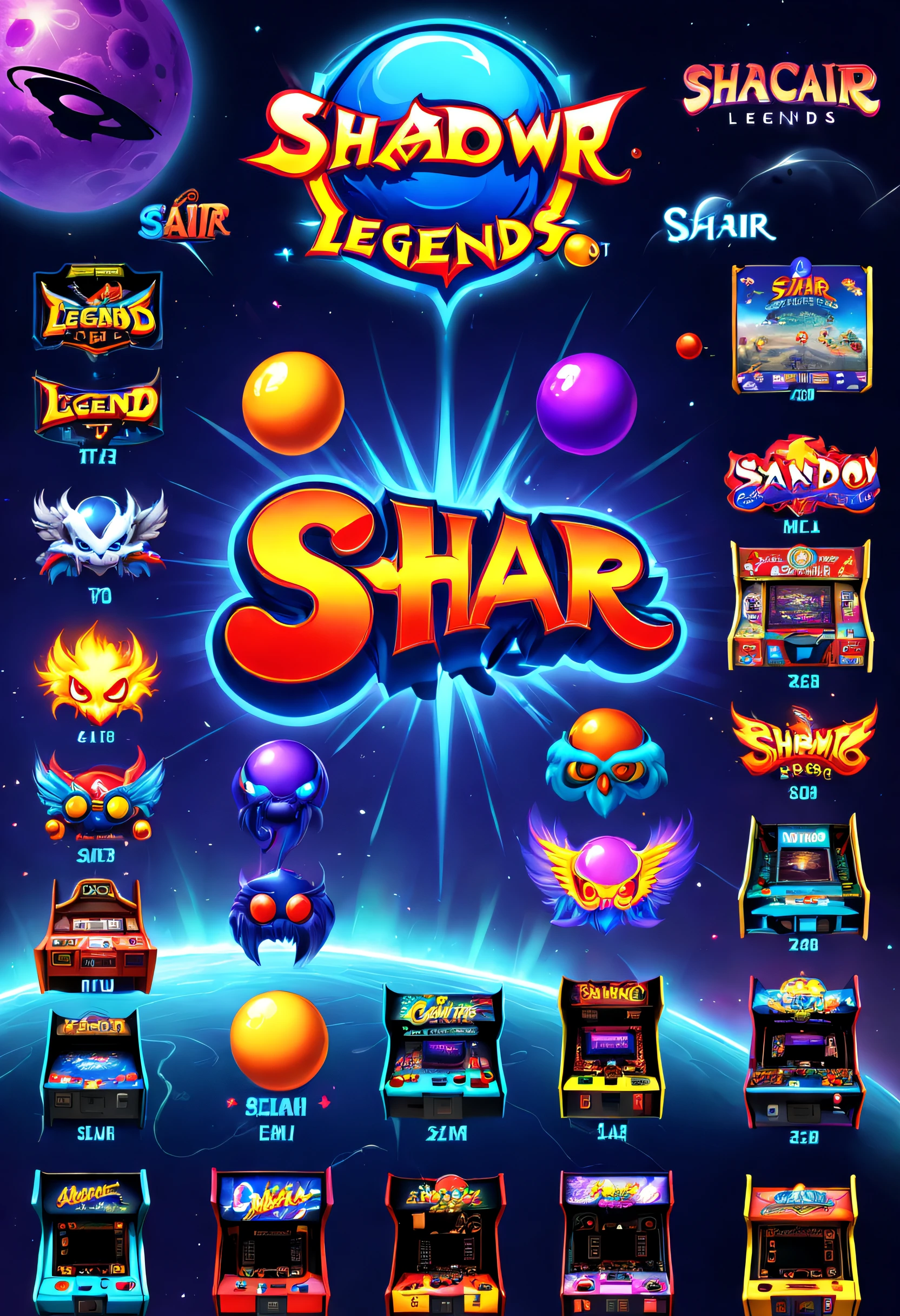 80shair。。。。。。,Retro,Arcade games,Nostalgia,Shadow Legends