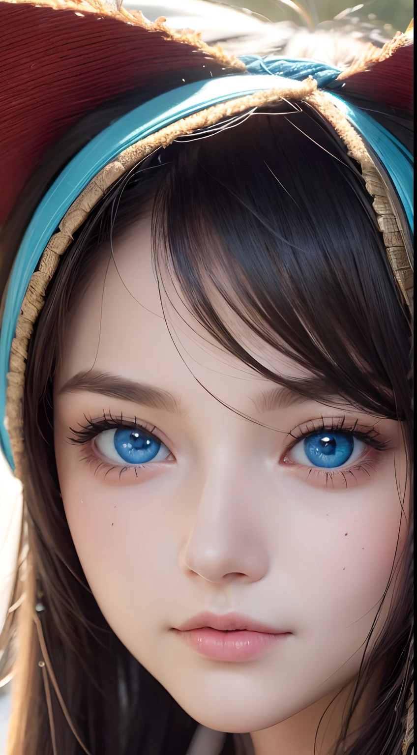 (best quality,highres,masterpiece:1.2),vibrant heterochromia eyes,strong facial features,close-up view,nsfw