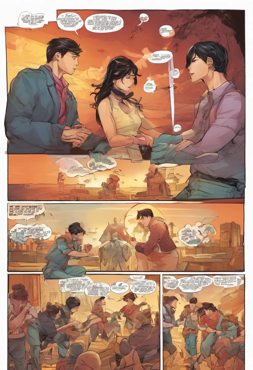 manga, Cherng White Manga, Dogfight, Hand-wrestling, Fighting Girl, Girl Fight Against Two Guys