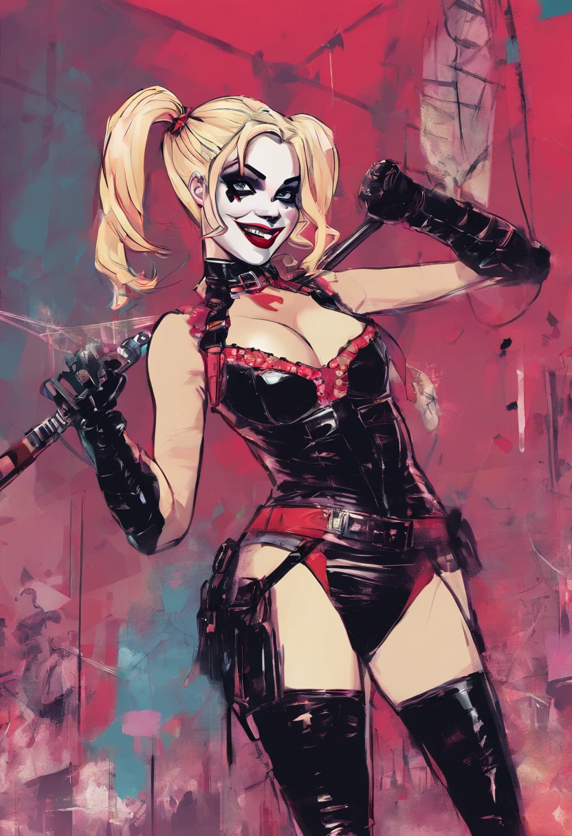 Harley Quinn as a stripper