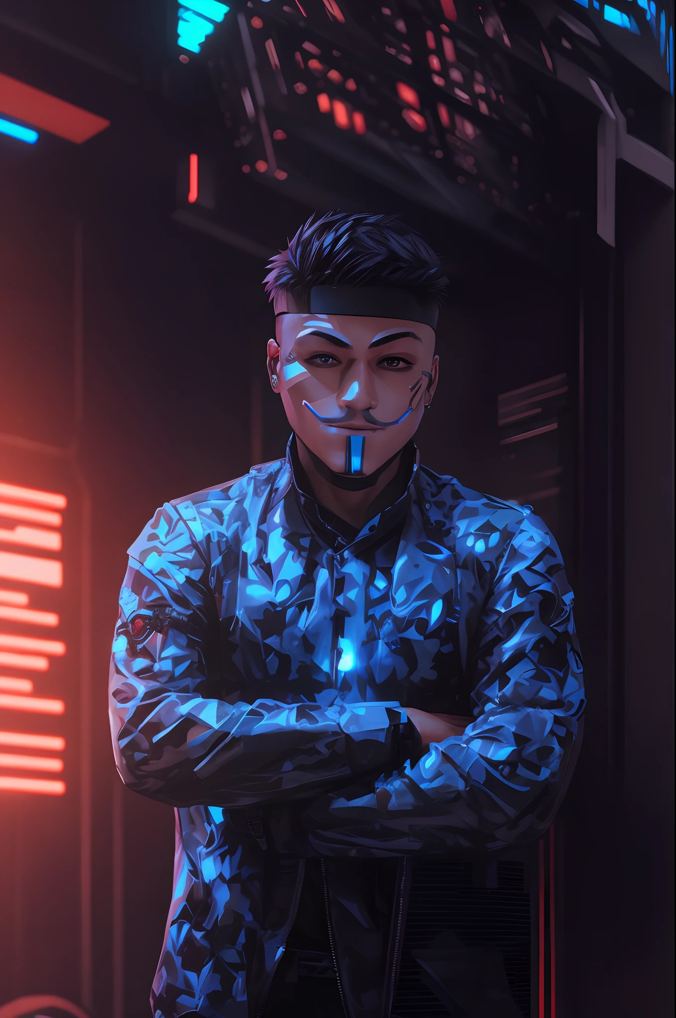 Change background cyberpunk handsome boy, realistic face, 8k, ultra realistic.
