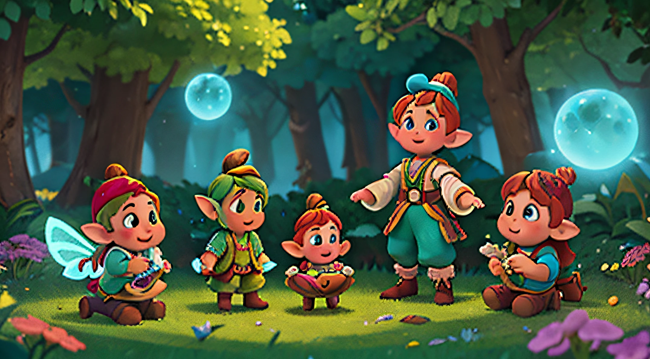There, fairies danced, with unparalleled brilliance,
Gnomes told stories, so fascinating to tell.
Mystical beings, in a singular world,