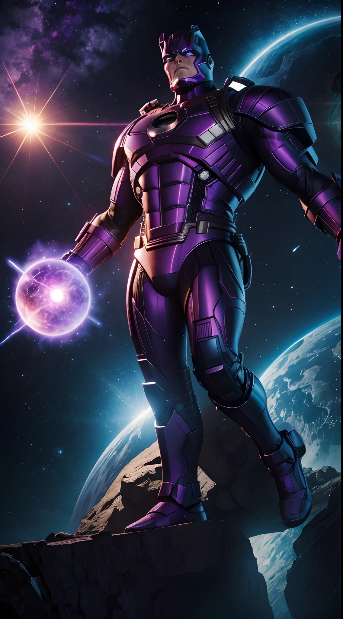 Galactus The Fantastic Four Marvel , 35mm lens, photography, ultra details, HDR, UHD,8K