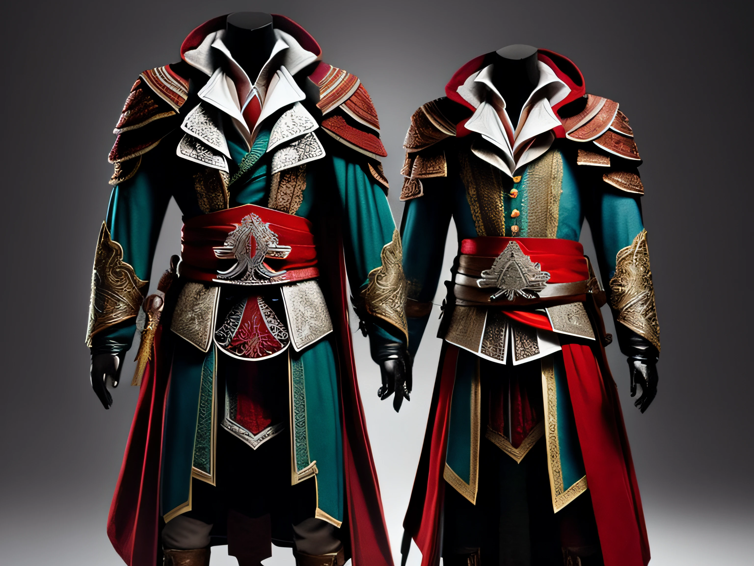 Rapaz com roupa de assassins creed