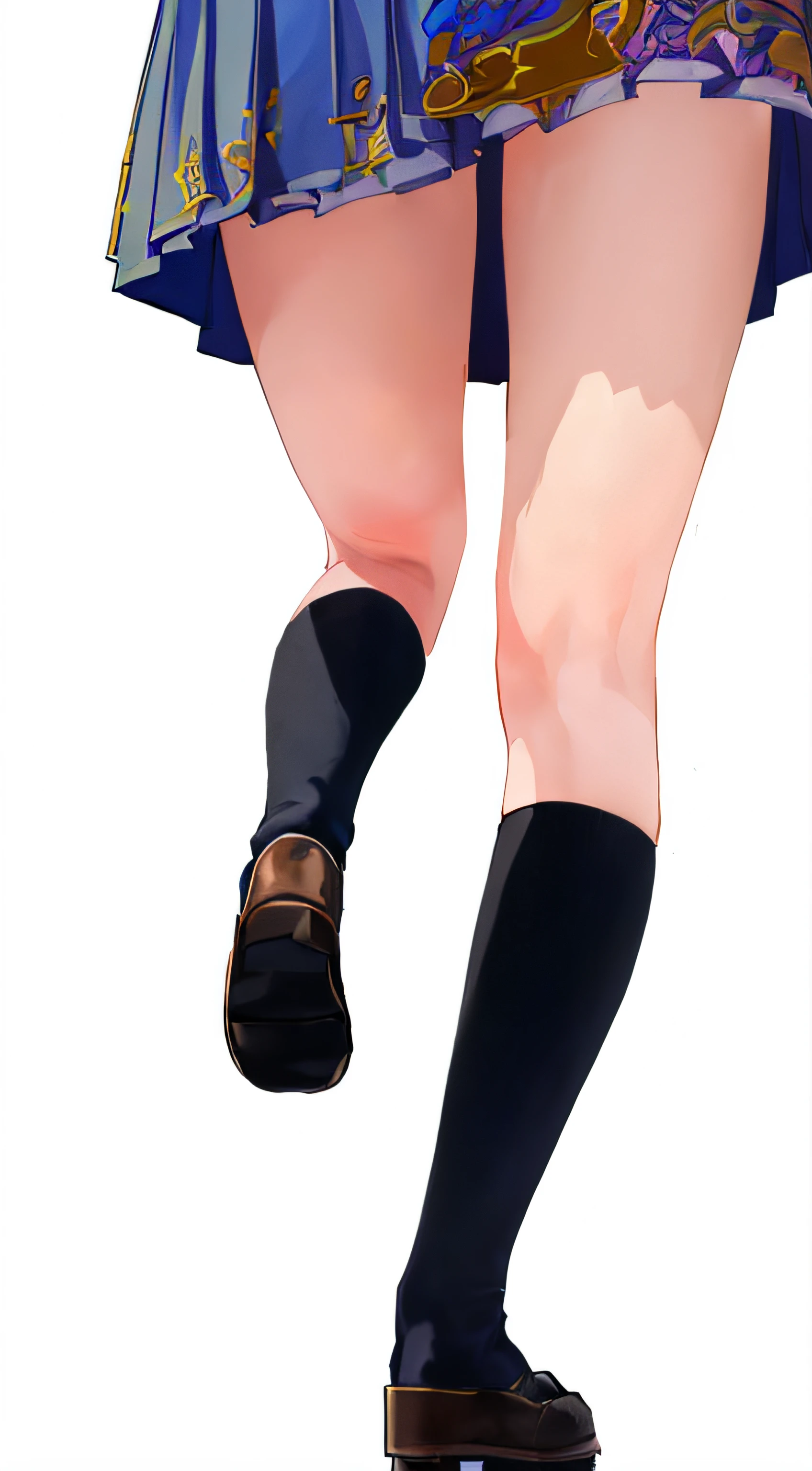 (​masterpiece、excellent、1girl in、独奏、intricate detailes、color difference)、真实感、(Medium interest))、hi-school girl、an legs、hightquality、In the wrap、posterior view