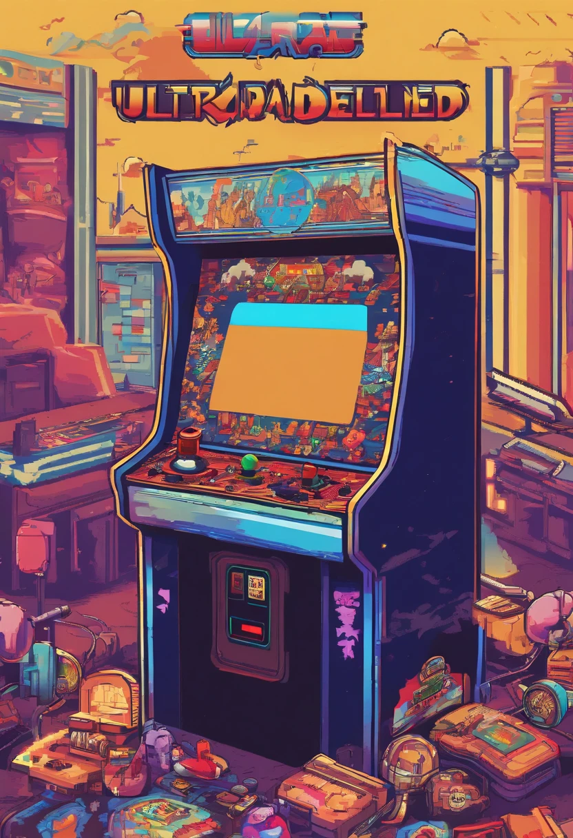 (Ultra-detailed,Realistic,Photorealistic:1.37), 80shair。。。。。,Retro,Arcade games,Nostalgia,king of fighter