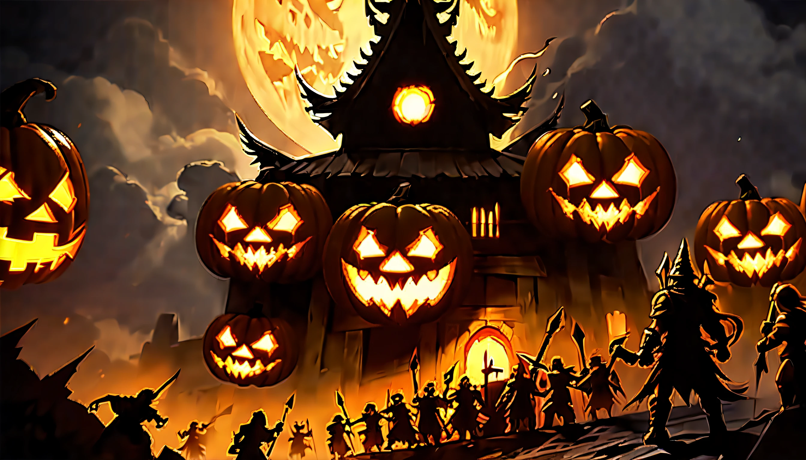 (((enter a world of epic battles and mythical creatures:1.3))), (((pixel sorting jack-o-lantern:1.3))), (((blizzard strom:1.3))), ((myth magic world:1.2)), (legends unfolds before:1.1), combines the ancient and medieval eras filled with a dark and fantastical atmosphere, ((( dark fantasy total war:1.3))), dark fantasy where every stroke of the brush is a masterpiece, highest quality rendering, highest resolution and flawless rendering, (((stunning detailed paint:1.3))), (low key lighting), (((intricate insane details:1.3))),