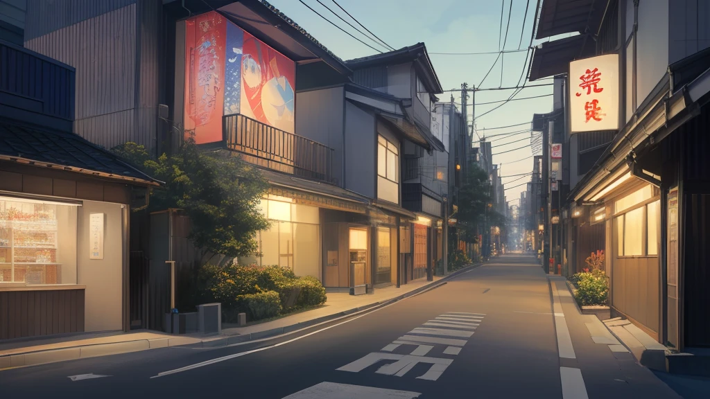 "Generate a highly detailed representation of a street in Tokyo, rico em elementos visuais, with moving cars and buildings adorned with glowing anime-related signs, Conveying the unique atmosphere of Japanese pop culture in the city, com cores vibrantes e vividas