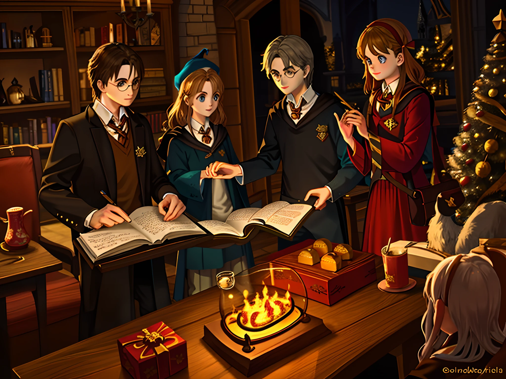 Harry potter poudlard noel magic