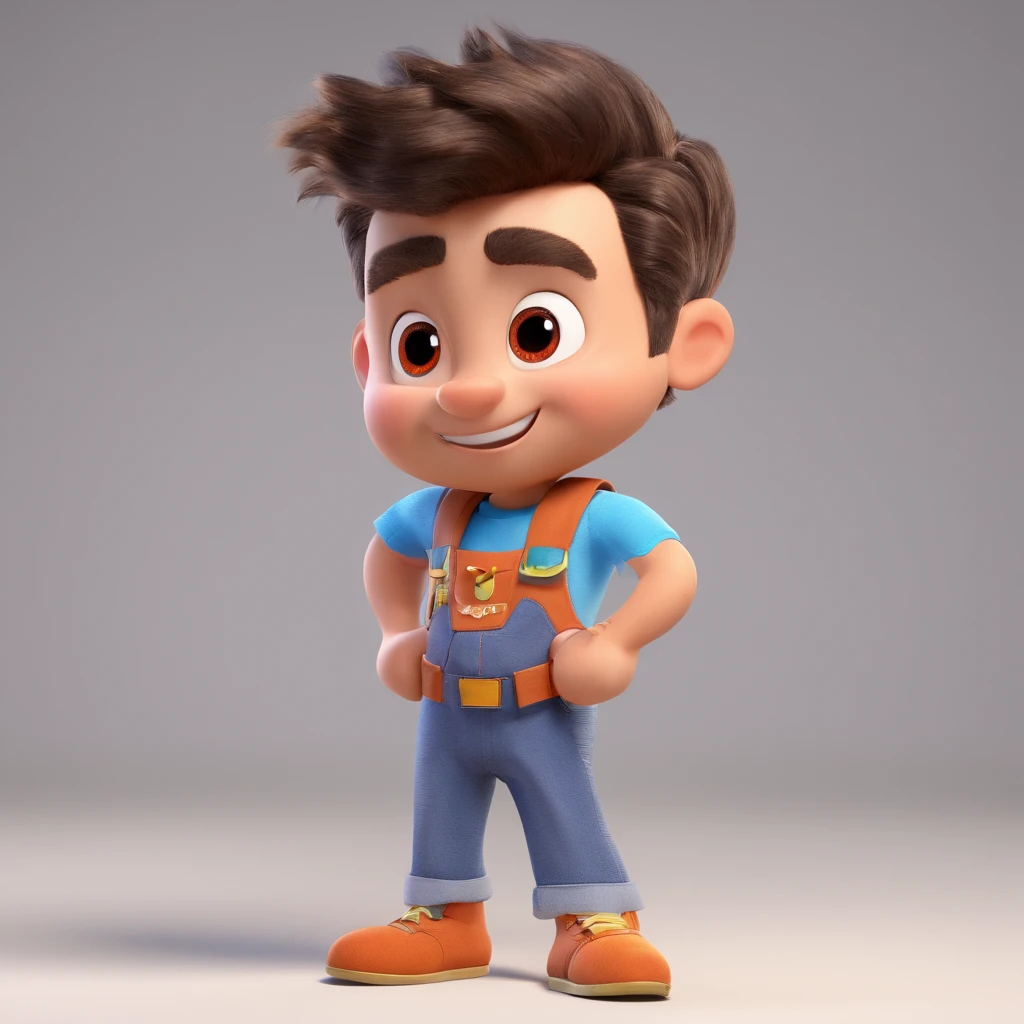 boy, low beard, teased hair, face, disney pixar 3d cartoon