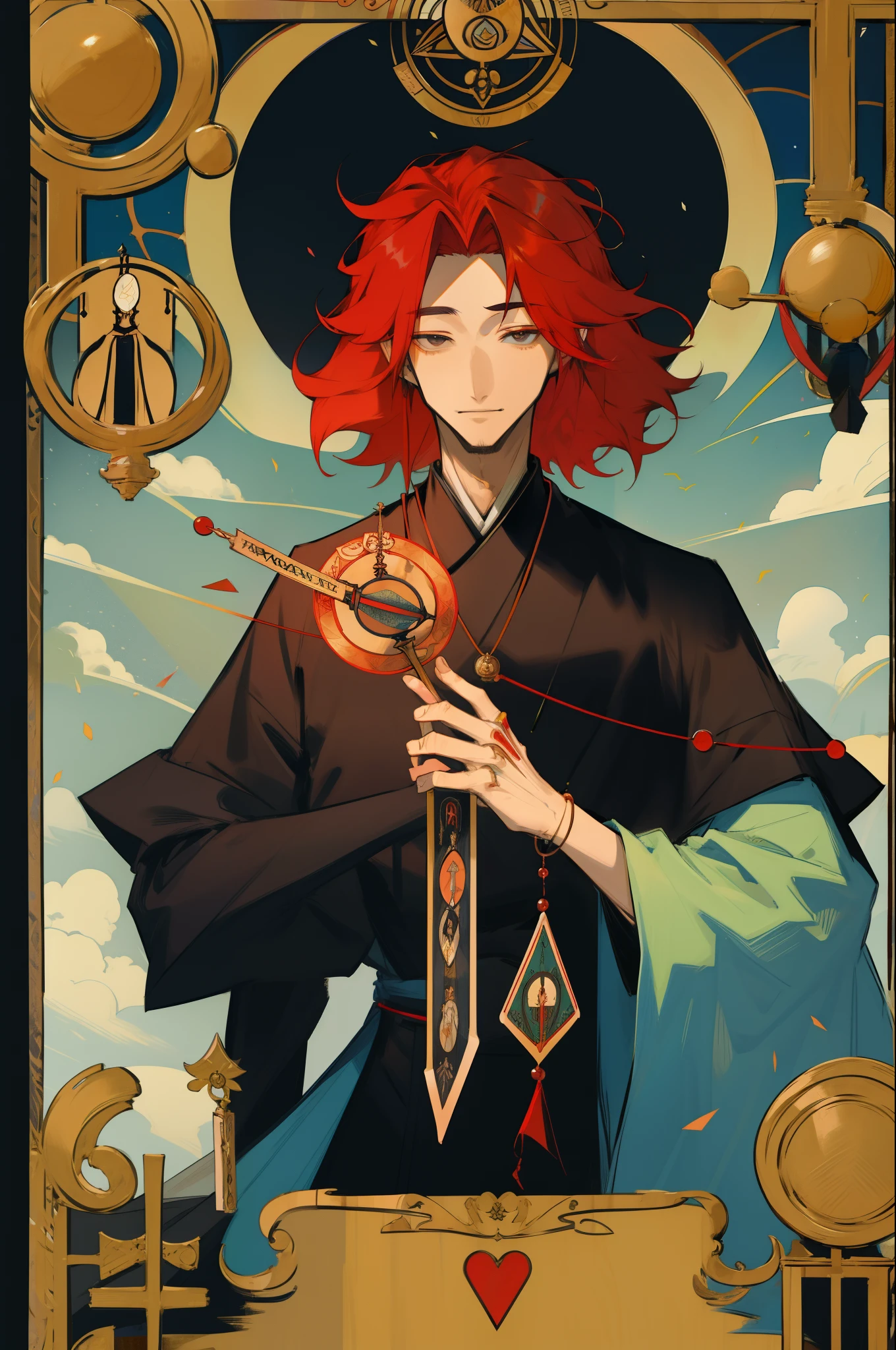 Tarot Cards、Male Appraiser、Red-haired