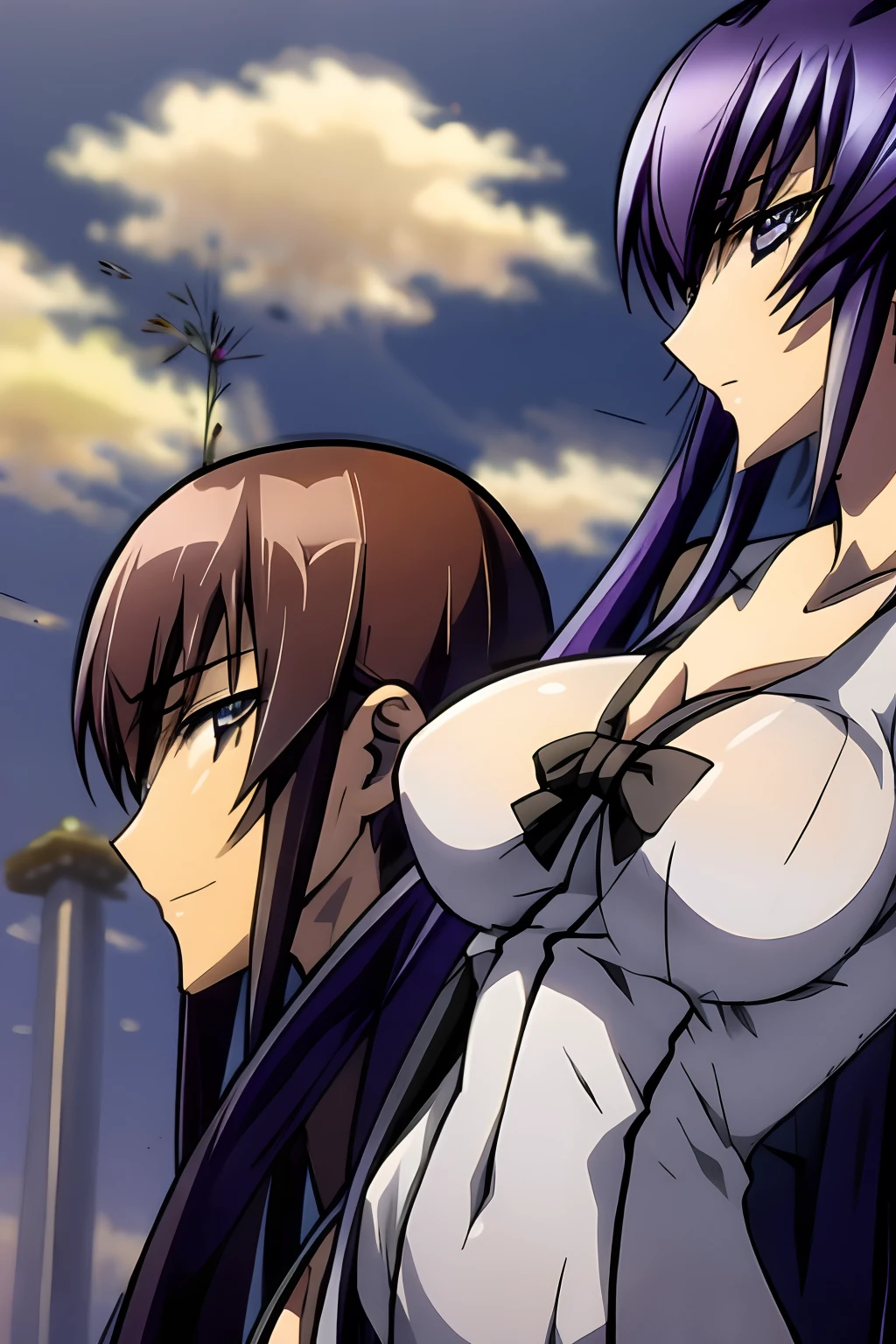 Saeko Busujima y Meiya Mitsurugi