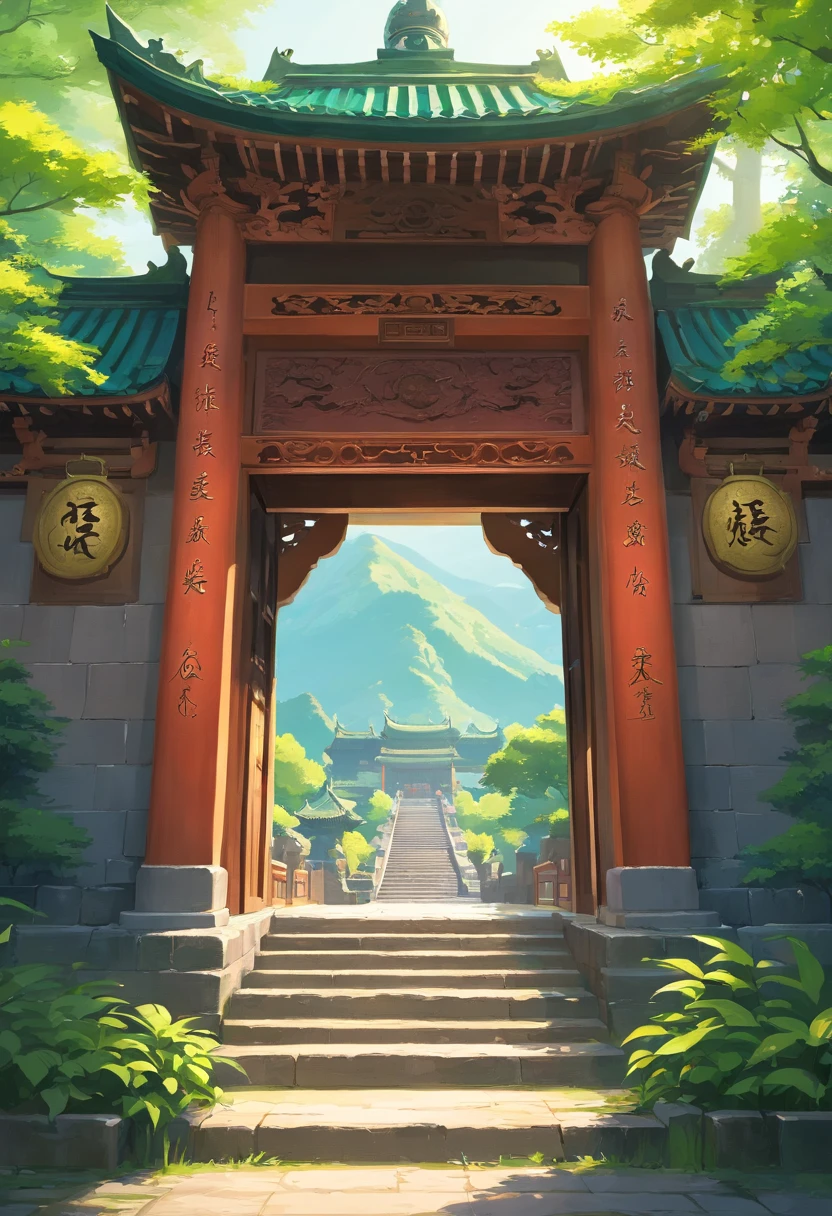 In the middle of a quiet and mysterious mountain,Dense forests and mist form a wonderful world。
Walk through the lush woods,An ancient palace appeared。The façade of this palace is made of solid bluestone barriers,Exudes power and mystery。The walls are carved with ancient runes and patterns,It seems to contain endless wisdom and energy。
The gates of the palace are solemn and heavy,Made of huge copper,It is carved with dragon and phoenix motifs。After pushing open the door,People were led into a wide bluestone path,Deep inside。
Step inside the palace,The first thing that catches your eye is a vast courtyard。There is a pond in the center of the courtyard,The clear water of the lake reflects the clear blue sky and the rolling mountains around it。A variety of exotic flowers and plants bloom on the edge of the pond,A charming fragrance。