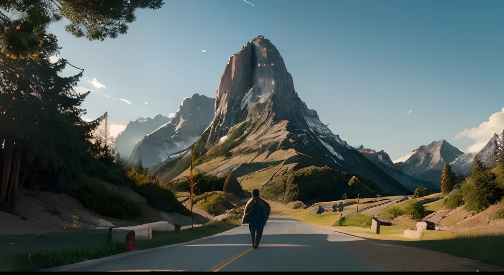 (best quality:1.2),ultra-detailed,(realistic:1.37),a scene that conveys the message of merit, messages of growth, and that it is worth to work hard for your dreams, happiness, and achievements. In the background, a pathway leads to a majestic, towering mountain, symbolizing the arduous journey towards achieving dreams. The colors are vibrant and harmonious, representing the beauty and vibrancy of a life filled with accomplishment. This masterpiece captures the essence of merit, growth, and the importance of working hard to achieve one's dreams, reminding viewers that happiness and achievements await those who persist.