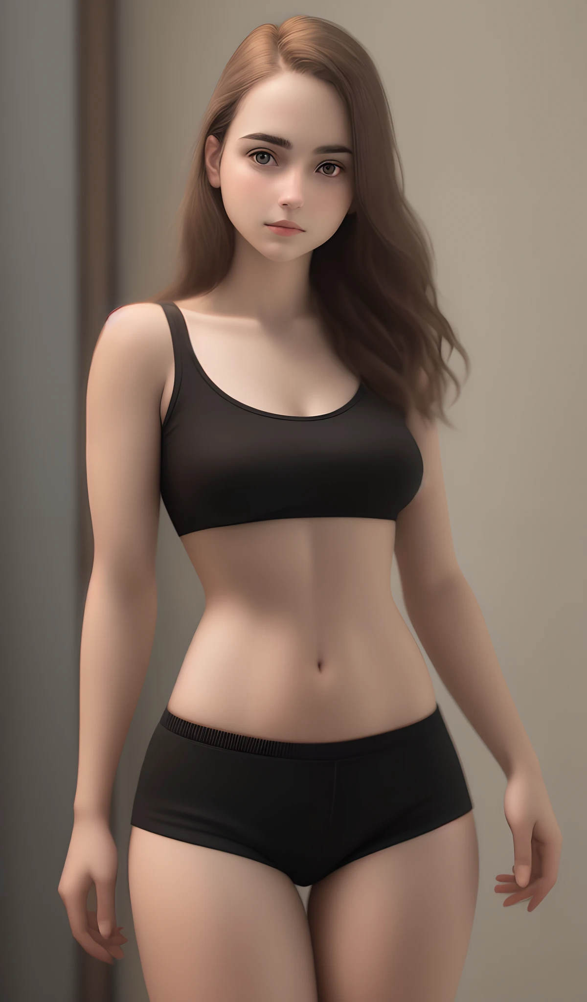 Photo pack of 23 year old girl in underwear and without super realistic clothing