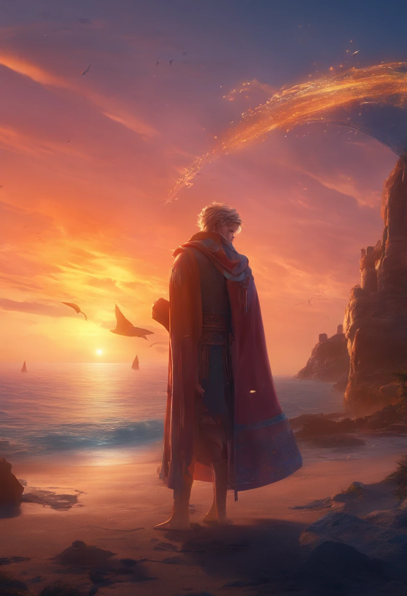 Masterpiece pin up, full body, a young man standing in a shore, blond short hair, blue eyes with glasses, t-shirt and shorts, tall male, looking shy to the camera, elegant, cinematic lighting, highly detailed, intense colors, octane rendered surreal mood, award winning picture, glowing rich colors, iridiscent accents,- dramatic shadows,dynamic and atmospheric lighting, anamorphic lens, sharp focus, see through, glowing rich colors, 8K, 3D rim light, 3d final render, 3d shading, unreal 5, octane render, iridiscent accents, highlights and overtones,
intricate high detail masterpiece