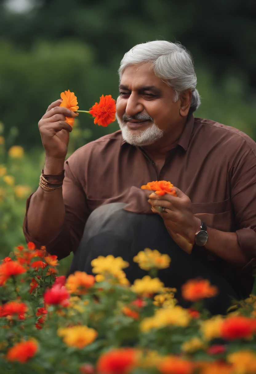 sharuk khan eating flower