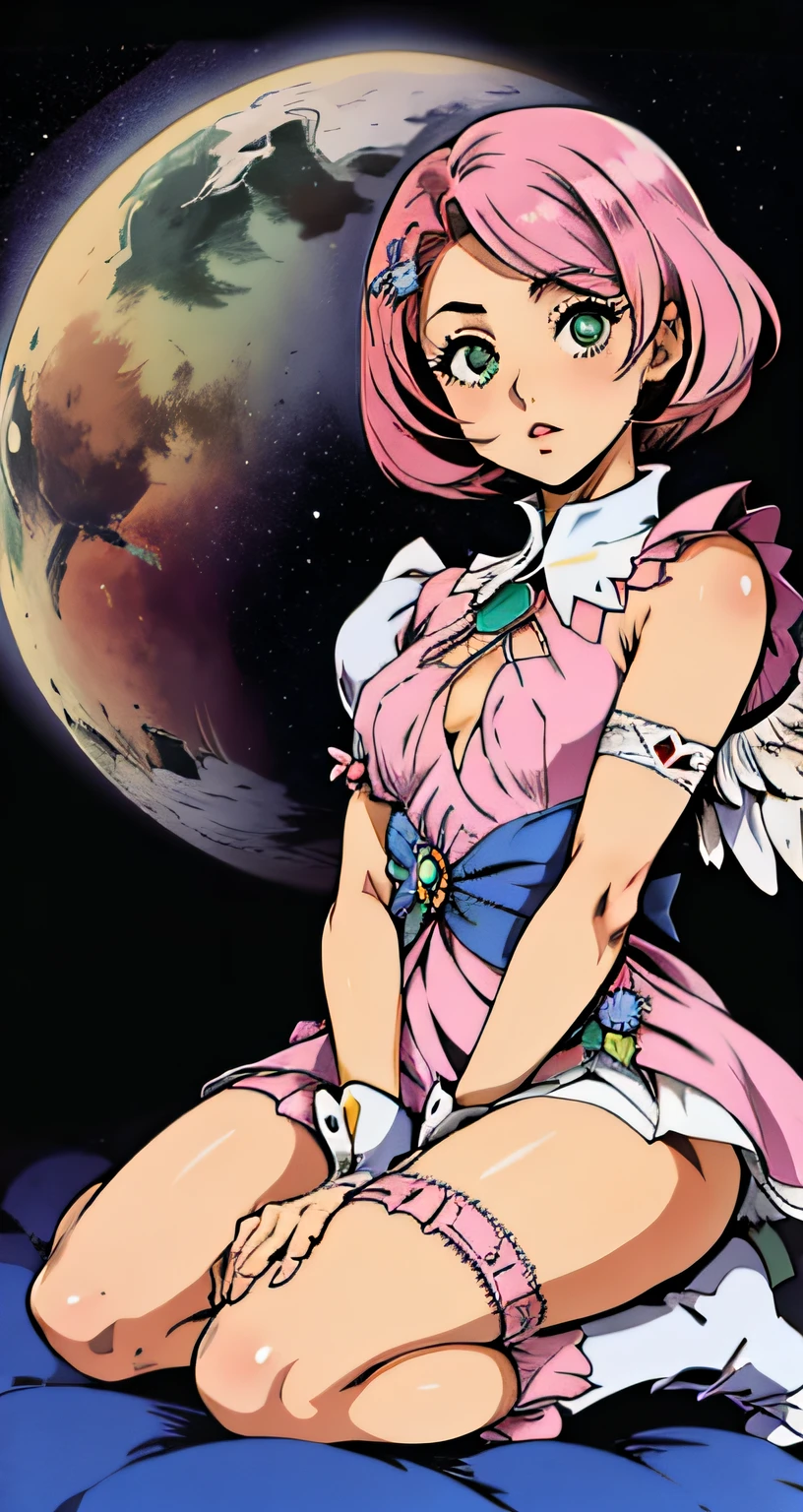Alisa bosconovitch, melhor qualidade, contemporary, estilo plano, minimalismo, Green Eyes Flat Illustration, cabelo rosa, cabelo curto, cabelos multicoloridos, Camisa Preta, mechanical wings, Head Portrait Close-U, peito pontudo, decote, super decote, middlebreasts, Tekken,cabelo rosa pastel, 1girl, em quimono, hand-painted,Desenho de linha sem cor, colorida do yandere pastel, Tekken, Super cute pink hair girl with gothic makeup on the side, com roupa de empregada,figura esbelta,robusto,He sat on the floor,Vestido com roupas de empregada rosa e branco,cabelos muito curtos,com orelhas de gato,quadratic element,, kawaii cor-de-rosa na roupa da era de 1910, Alisa Bosconovich pink lips, no estilo da paleta de cores suave aurorapunk, an anime illustration of his face, gifs animados, hand drawn animation, charming sketches, suave e brilhante, romantismo nebuloso, Estilo Superflat, fundo branco - ar 1:1 - niji 5 - estilo expressivo --s 50 ,Pink kawaii girl in the era of 1920s clothesPink eagles, vestindo uma camisa branca brilhante, no estilo da paleta de cores suave aurorapunk, an anime illustration of his face, gifs animados, hand drawn animation, charming sketches, suave e brilhante, romantismo nebuloso, Estilo Superflat, fundo branco - ar 1:1 - niji 5 - estilo expressivo --s 50, Absurdo, Alto, ultra detalhados, (1girl:1.3), quebrar , Crie uma imagem com uma bela caligrafia