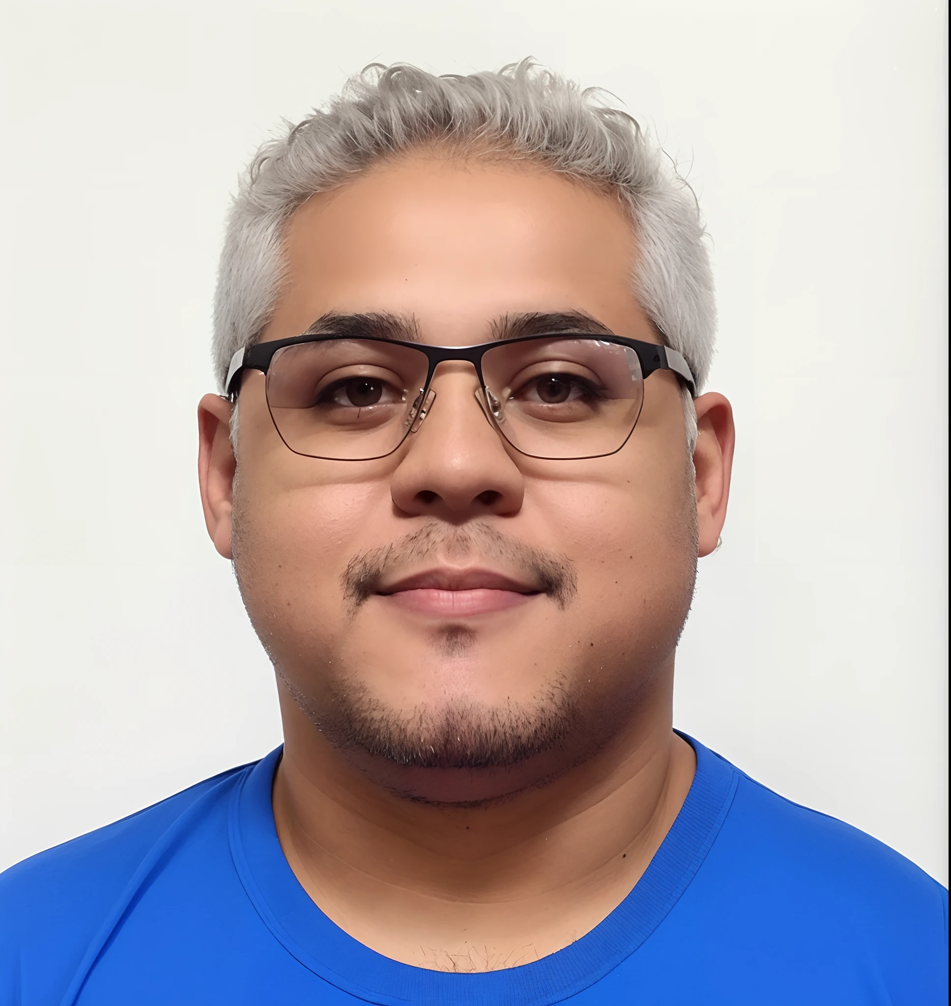 There's a man with glasses and a blue shirt posing for a photo, david rios ferreira, icaro carvalho, edu souza, José Moncada, Carmelo Blandino, luiz escanuela, Henry Alvim Correa, salvador, joe alves, Joel Torres, henry ascensio, Mohamed Chahin, caio santos cute sexy chubby body, mei de overwatch, chubby, seios fartos perfeitos, voluptuous, belly, wearing goggles, olhar inocente