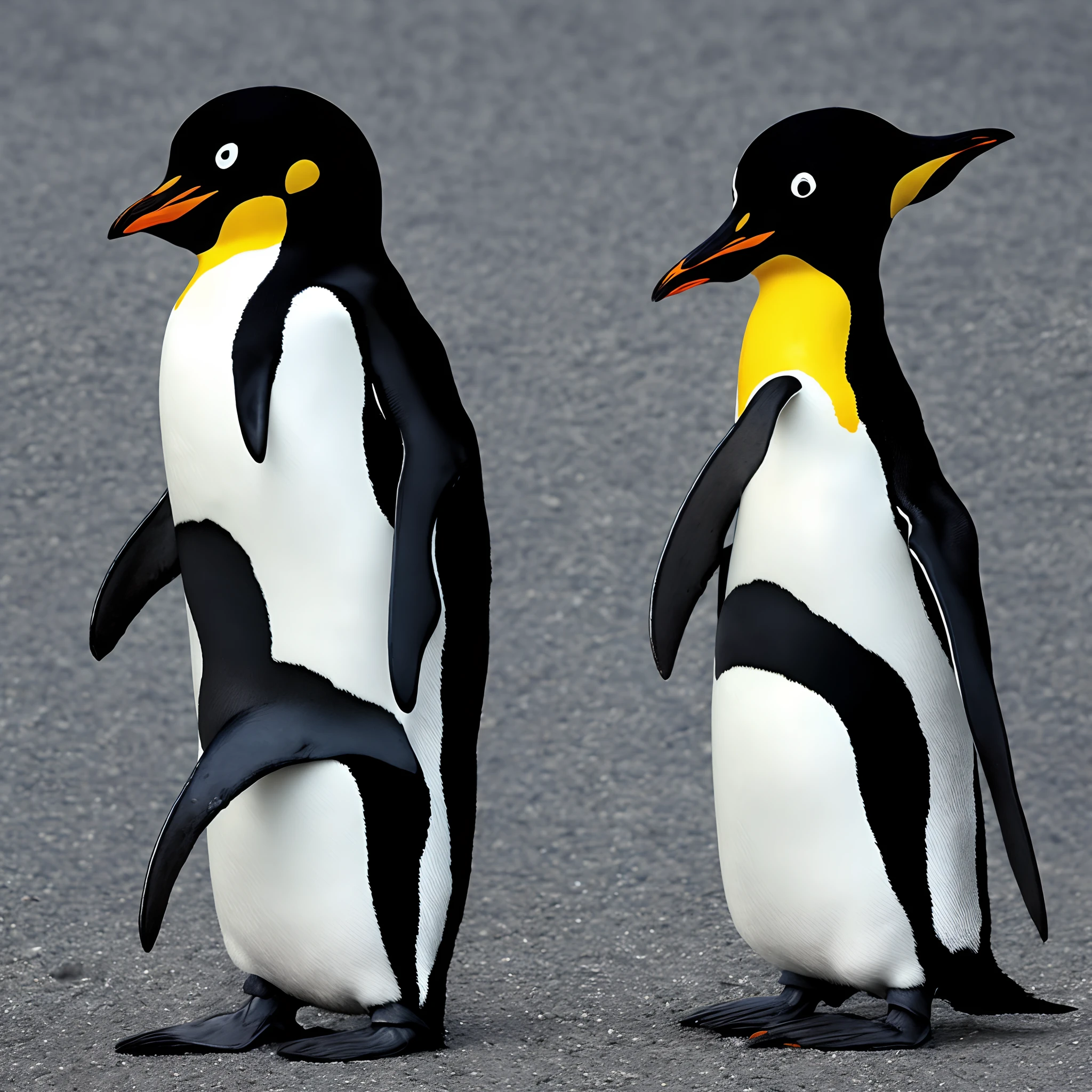 Penguin punk,, knife,, sunlight