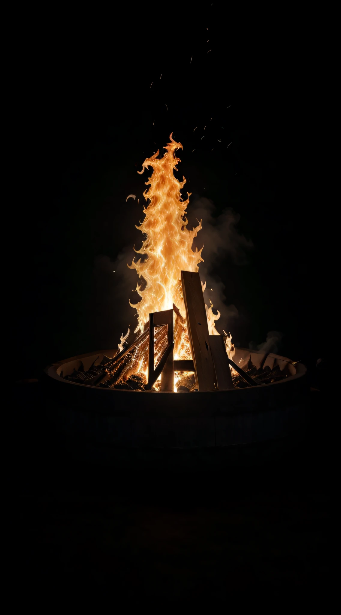Fogueira, banhado no brilho de uma fogueira, com muito fogo vindo dele, aceso de fogo, fogueira, com fogo, fire in the background, muito fogo, Glowing Fire, fogueira no fundo, on a bonfire at night, fogueira, fogueira ao ar livre, cercado de fogo