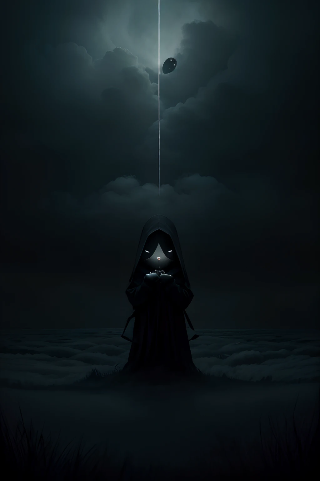 Ominous in whimsical illustrations in the style of Maurice Sundack