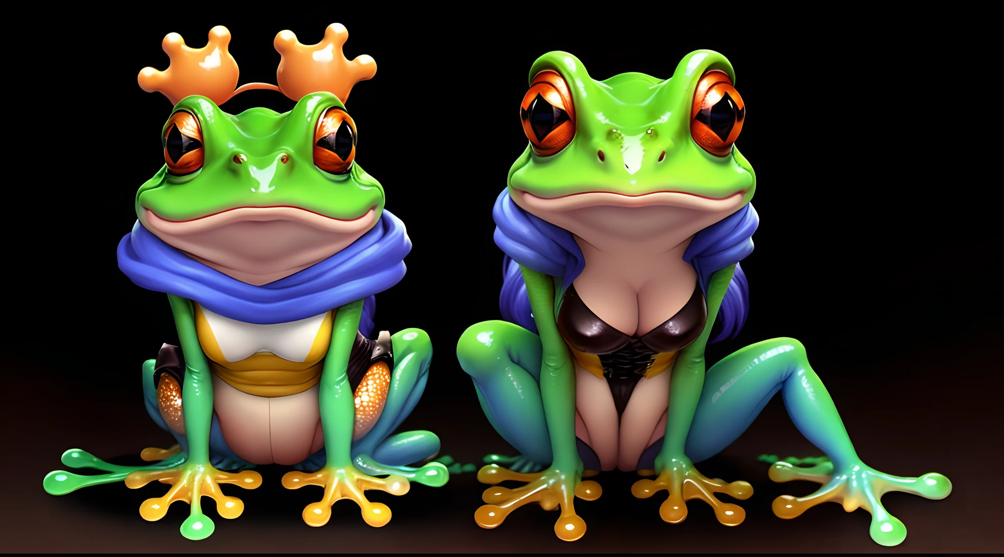 A frog as Snooki from jersey shore