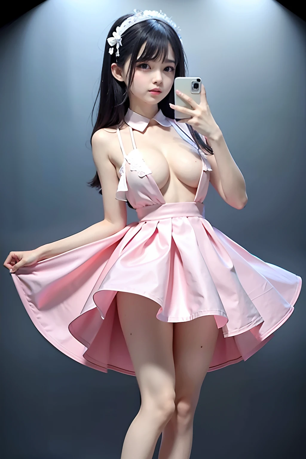 a princess 8 yeald old cute, Wet-breasted uniform high school , All pictures, Wet body of thin silk fabric, Thin silk lace petticoat,she being marturbate, (huge boobs,cleavage),petticoat, white pink, blue ,best qualtiy,tmasterpiece,超高分辨率,(真实感:1.4),RAW photogr,(True skin texture:1.3),(filmgrain:1.3),(Selfie angle),1个Giant Breast Girl,Beautiful eye and face details,tmasterpiece,Best quality at best,exposing thighs,Bigchest and ,The chest is more exposed,long detailed hair,above looking down facing at camera,short dressPrincess Eyes,Super big eyes,Detailed face,shiny pupils, randome color, dress short, , thin silk fabric wet body, thin silk shirt lace petticoat,high heels