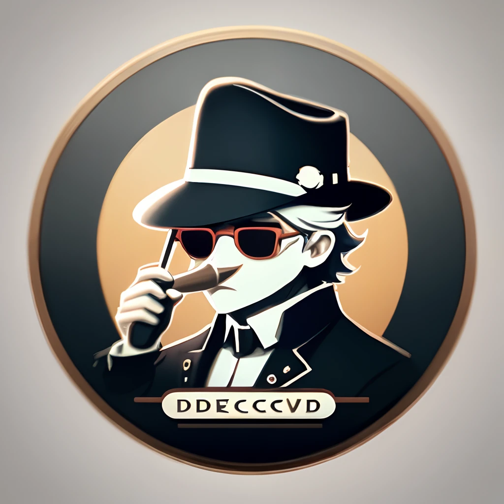 Discord logo but a detective