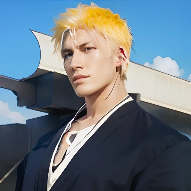 Realistic-style, Bleach, man,