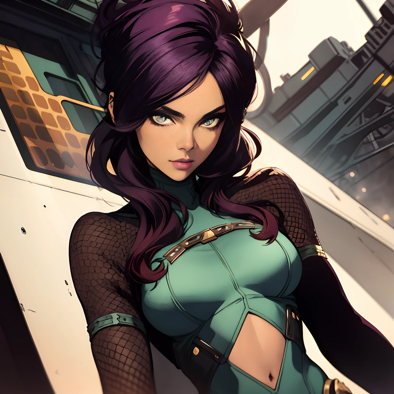 indie comic female, eve model , robert McGinnis style