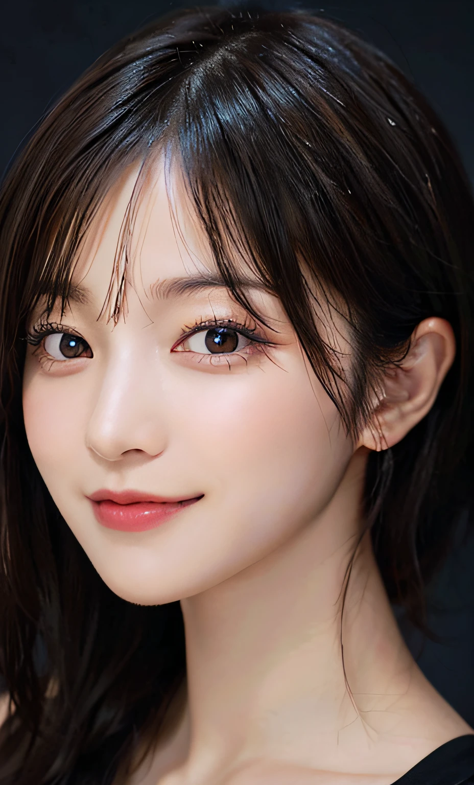 (Raw photography:1.2)、top-quality、a beautiful detailed girl、Black Gothic Dress、Villain's smile、Brown short-haired、extremely detailed eye and face、beatiful detailed eyes、hight resolution、8k wallpaper、finely detail、Highly detailed ticker uniform 8K wallpaper、Light on the Face、电影灯光、18 year old girl、sexy  pose、(photorealisim:1.4)、illustratio、super detailing