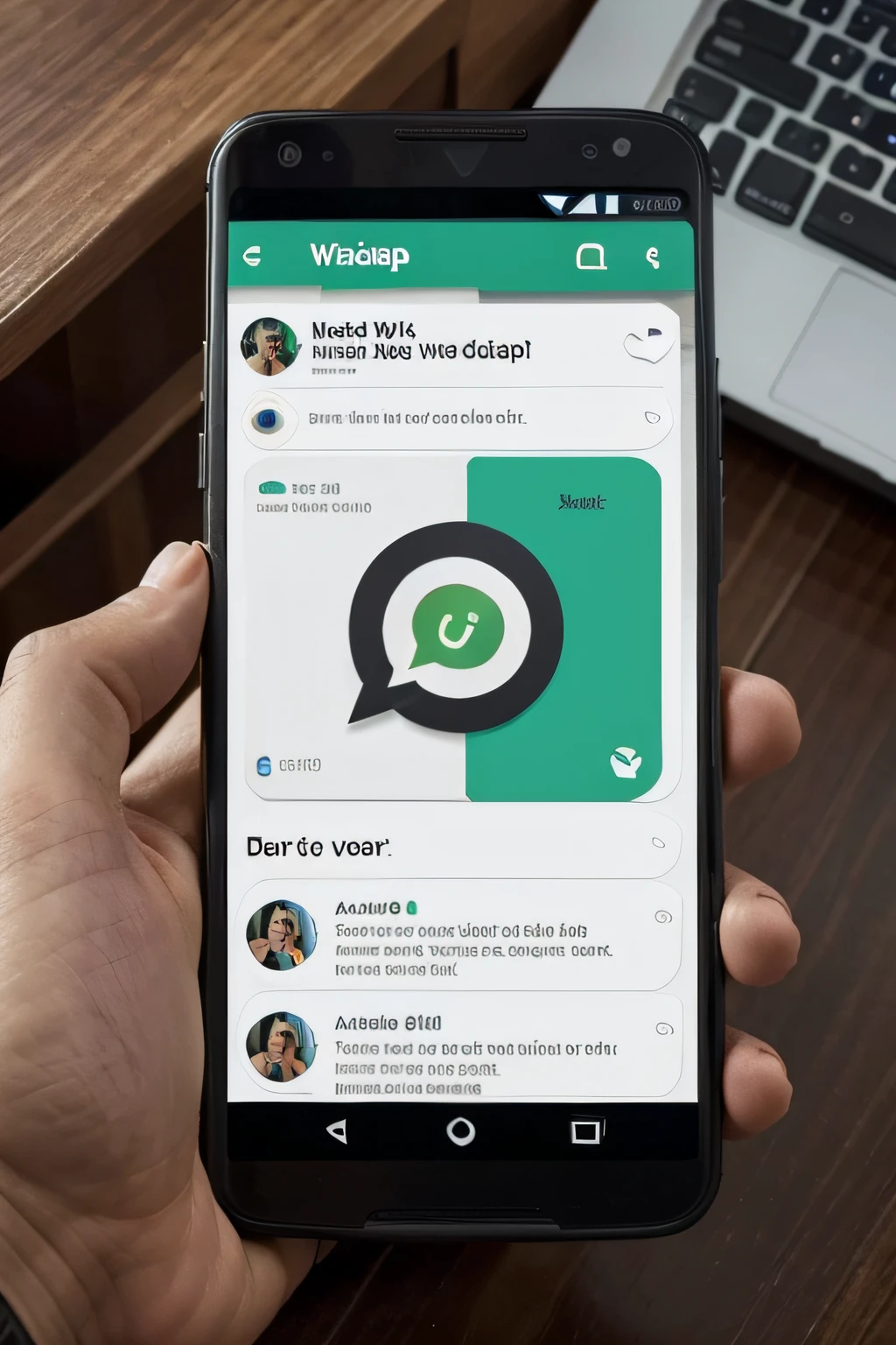 Para aproveitar essa novidade, it's important to make sure you're using the most up-to-date version of WhatsApp on your smartphone, modo futurista, Classic WhatsApp icon