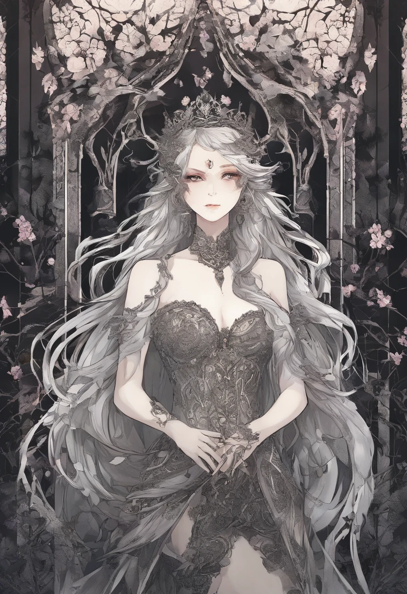 top-quality、​masterpiece、hight resolution、Wuxi 1girl、See-through bra、See-through panties、Super beautiful face、Super beautiful eyes、Super beautiful hair、
