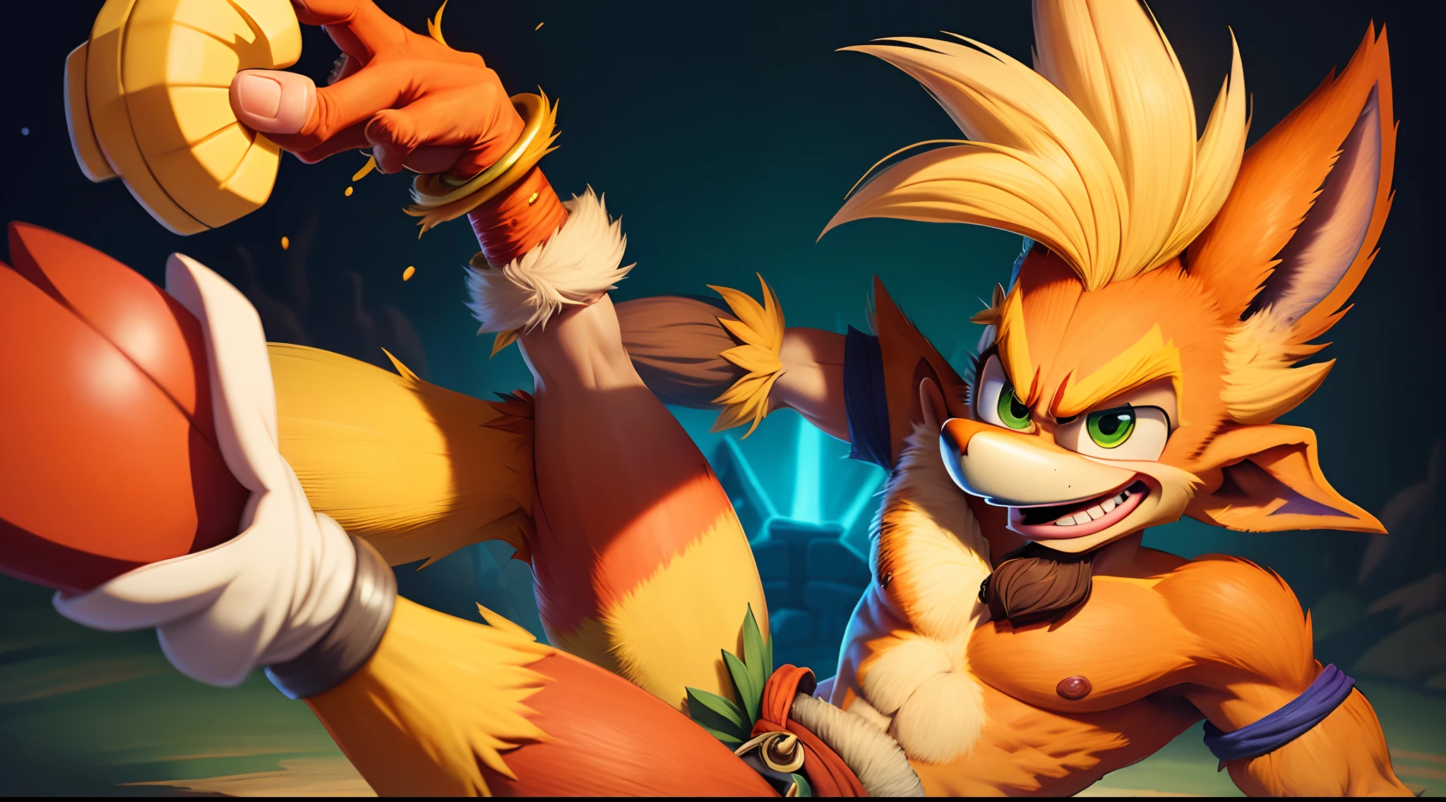 Crash bandicoot tickling
