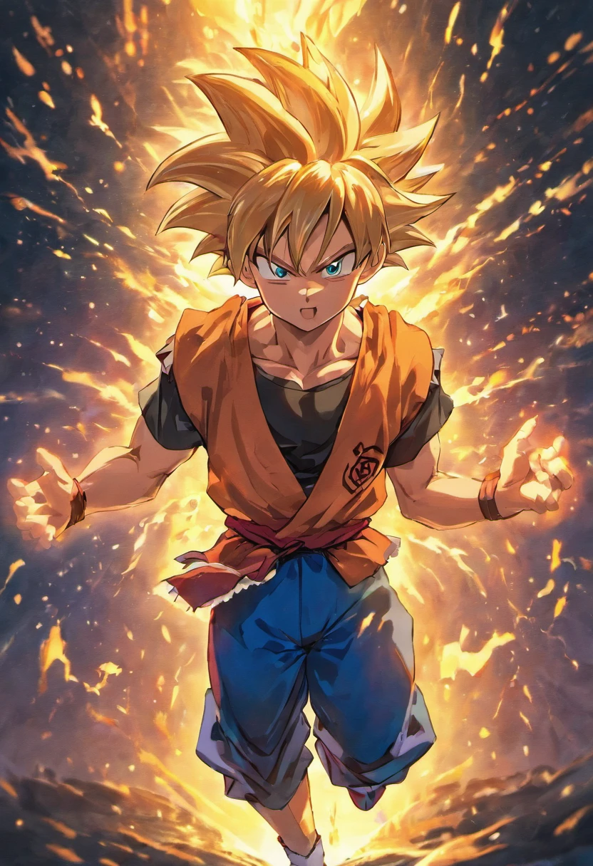 GOKU SEGURANDO 2 TELHAS