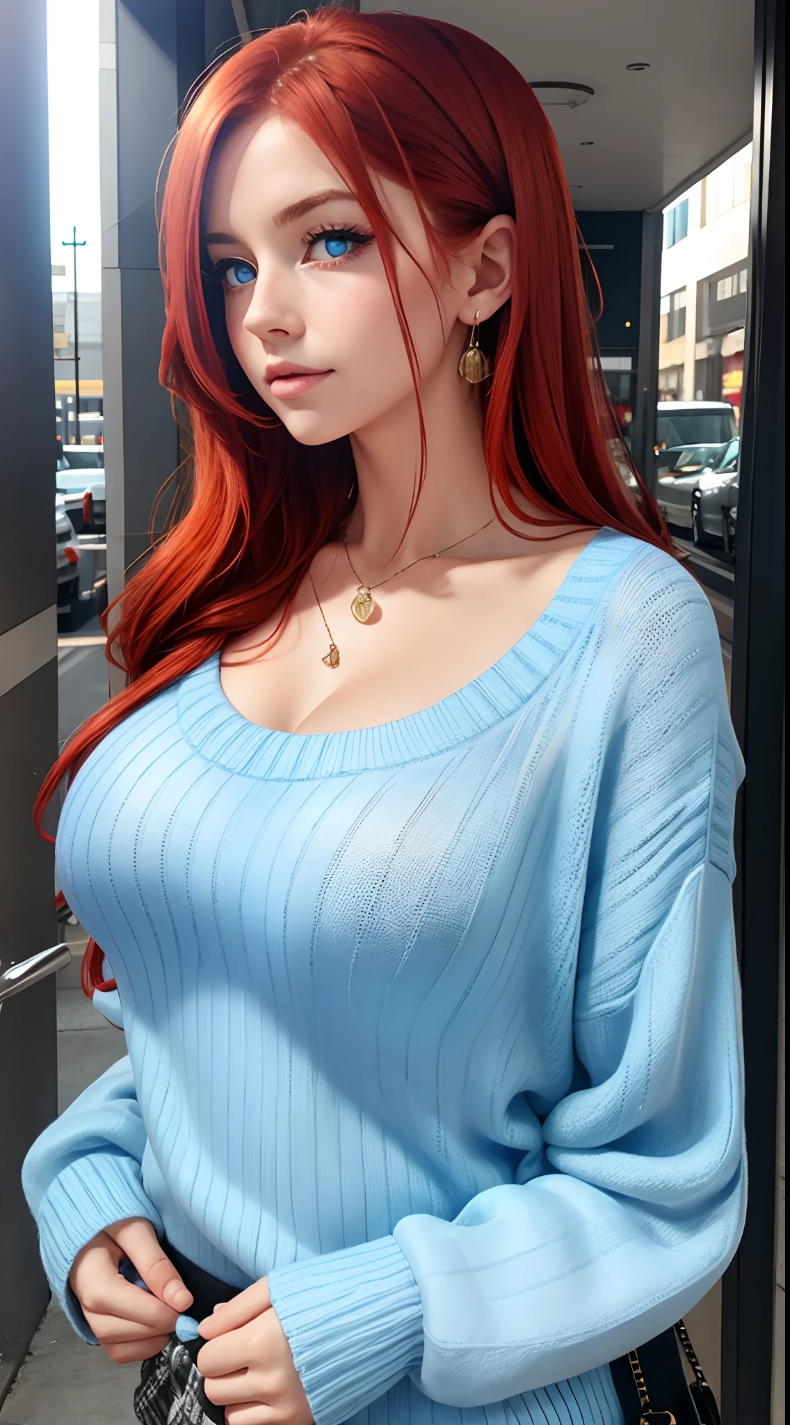 sexy hot redhair with medium tits, pointy nipples, masturbating ((best quality)), ((masterpiece)), (detailed), perfect face